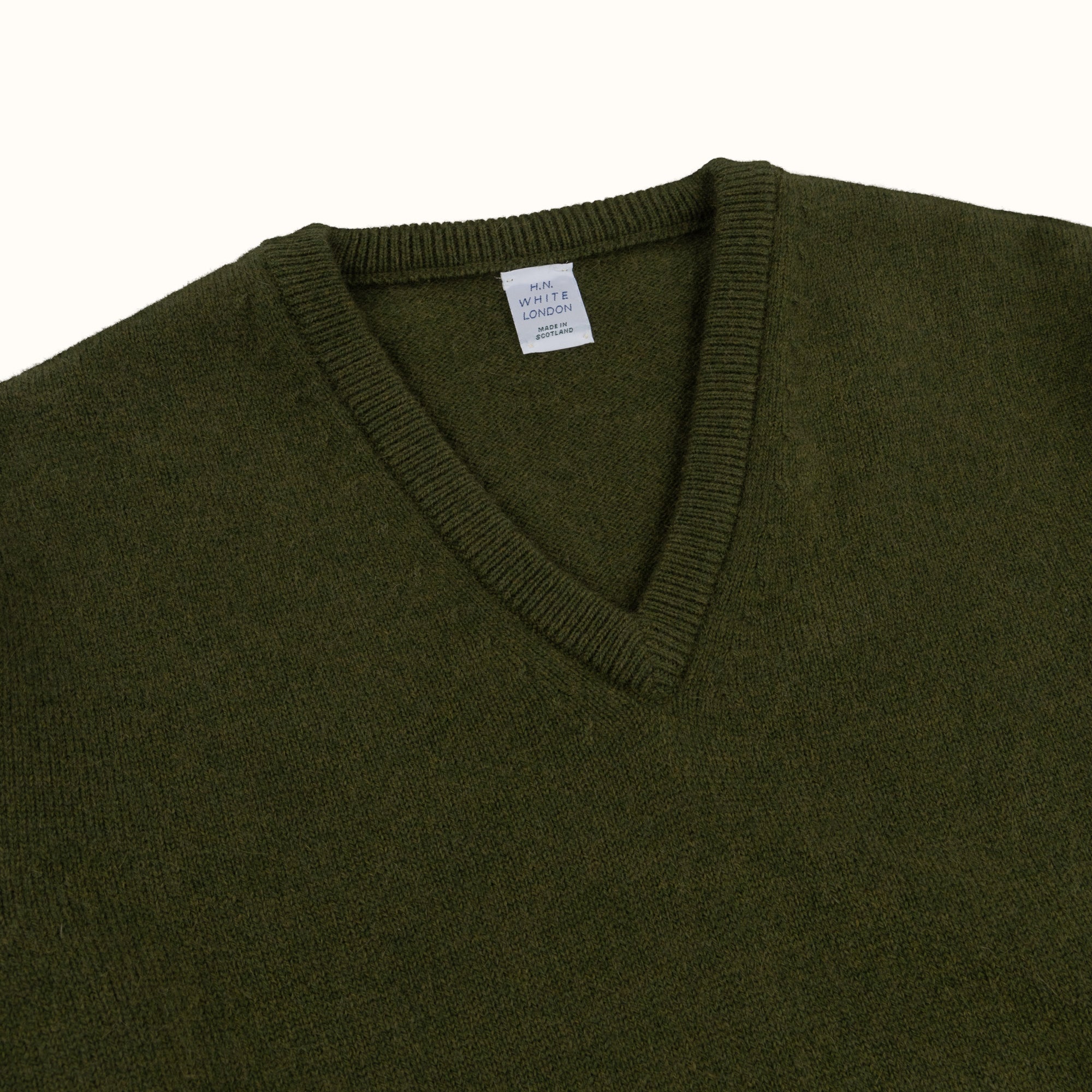 Forest Merino-Angora V-Neck Jumper