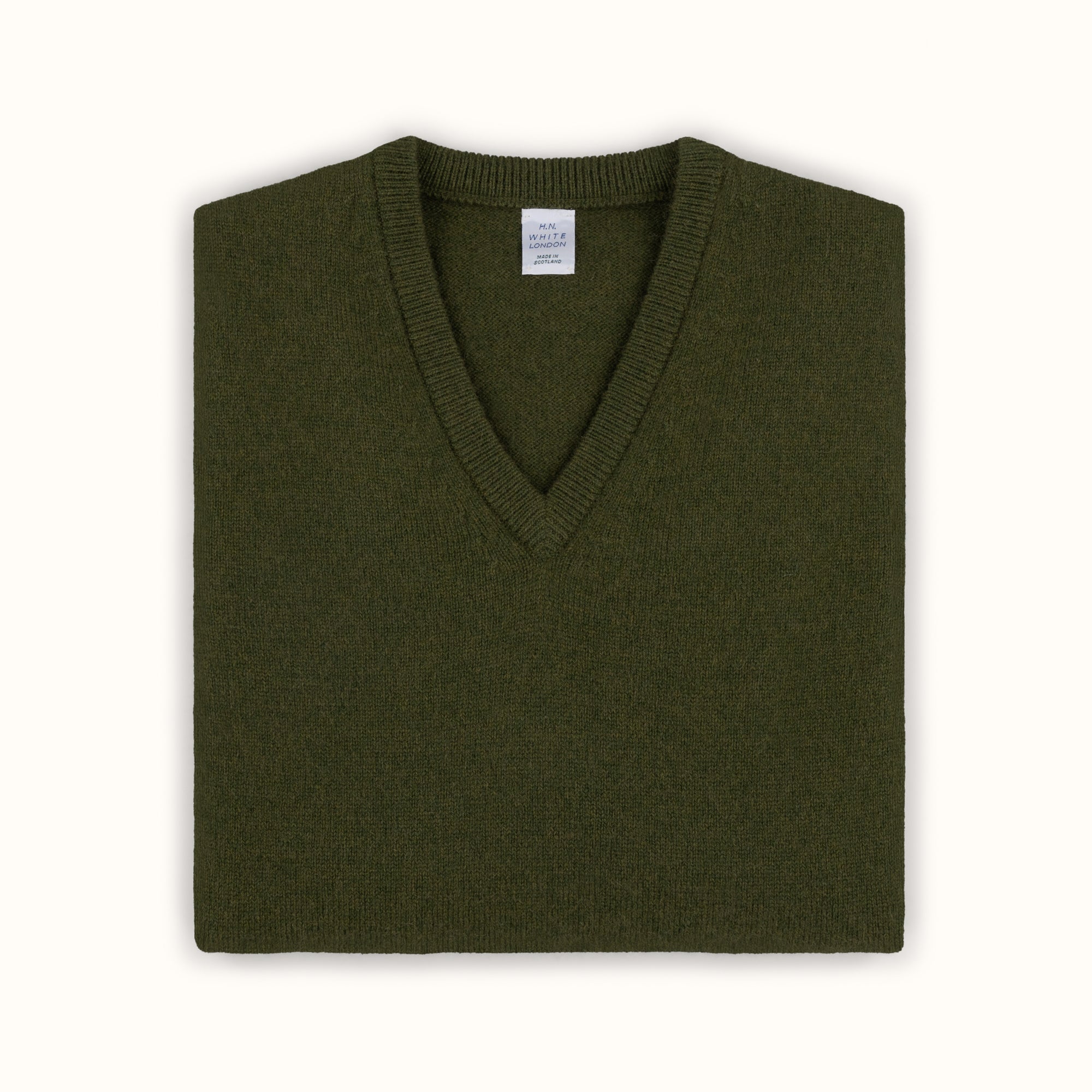 Forest Merino-Angora V-Neck Jumper