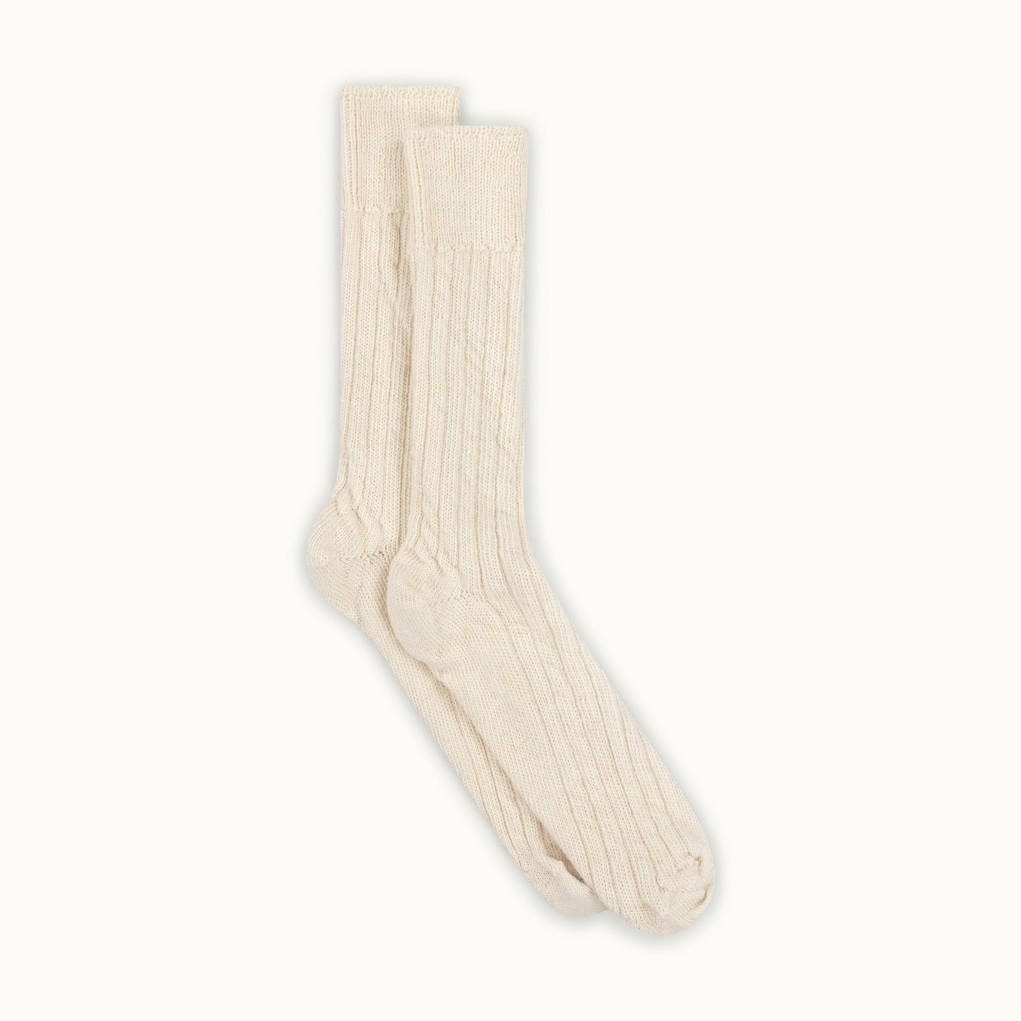 Cream Alpaca Sock