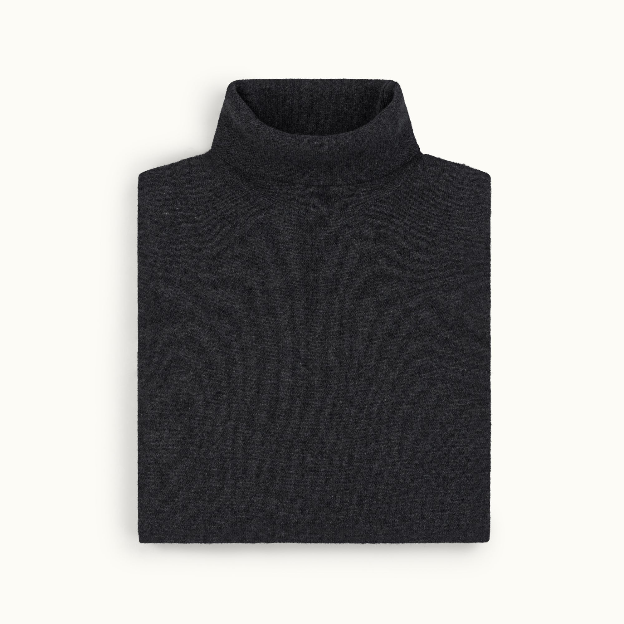 Charcoal Architect Cashmere Roll Neck