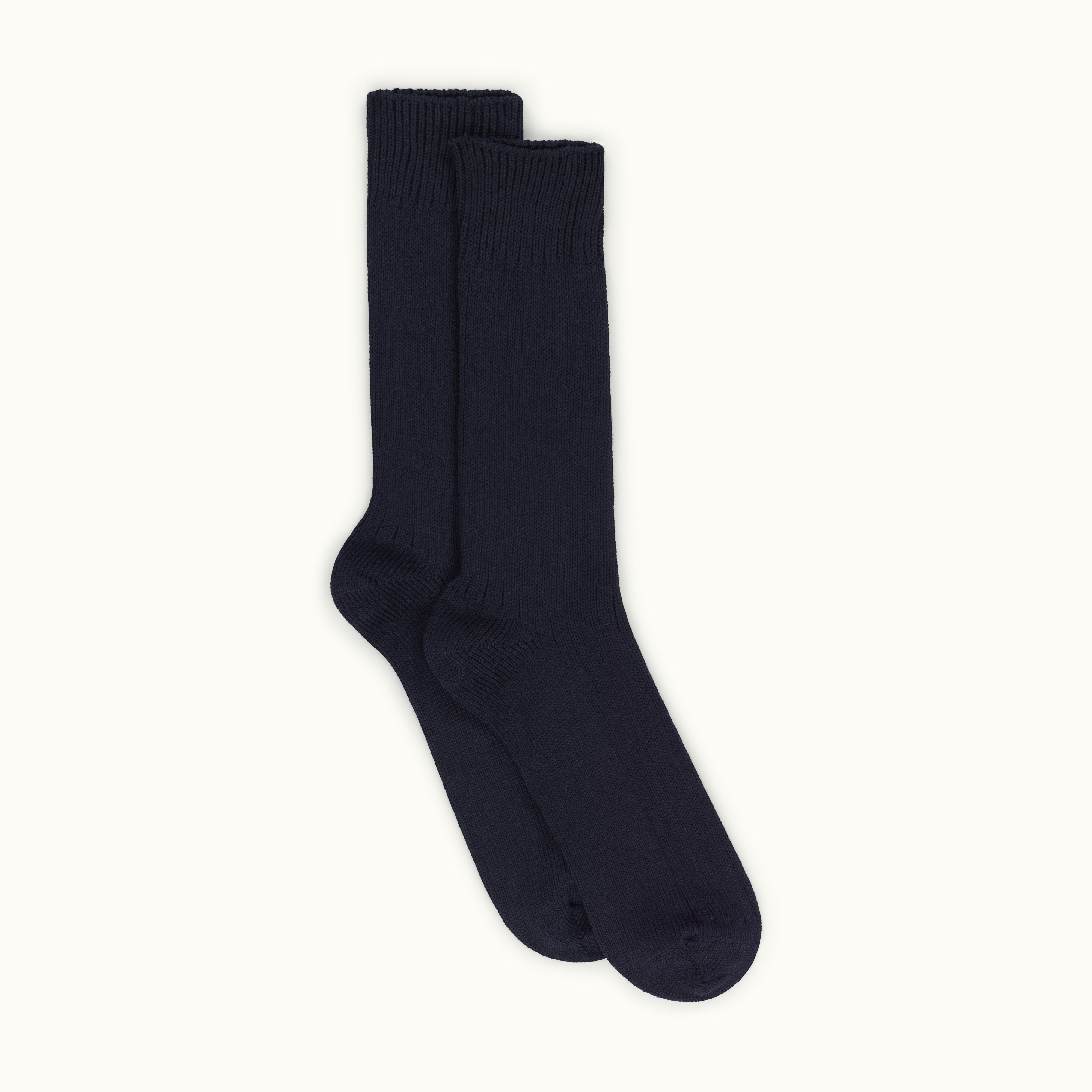 Navy Blue Cotton Sports Sock