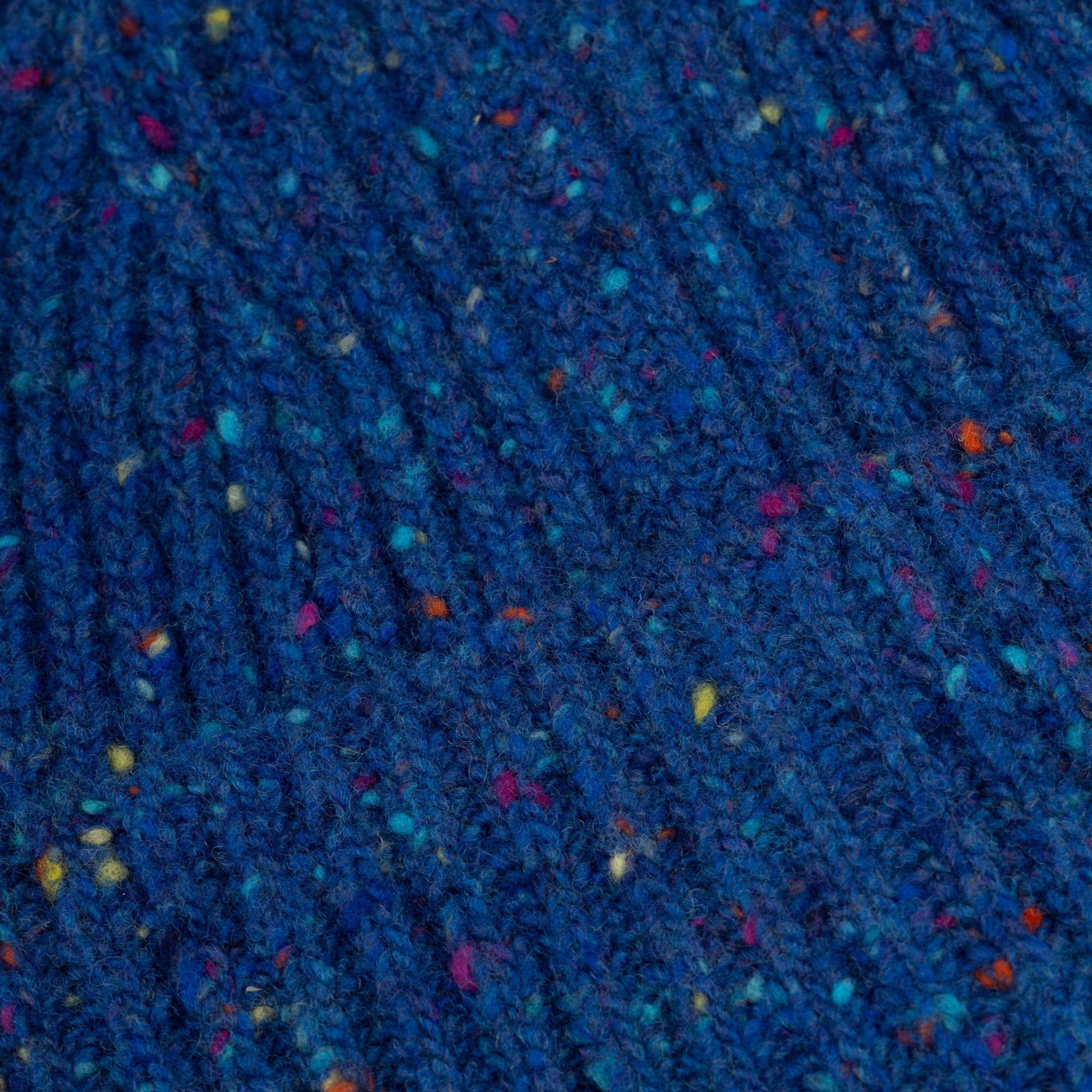 Blue Merino Donegal Knitted Hat