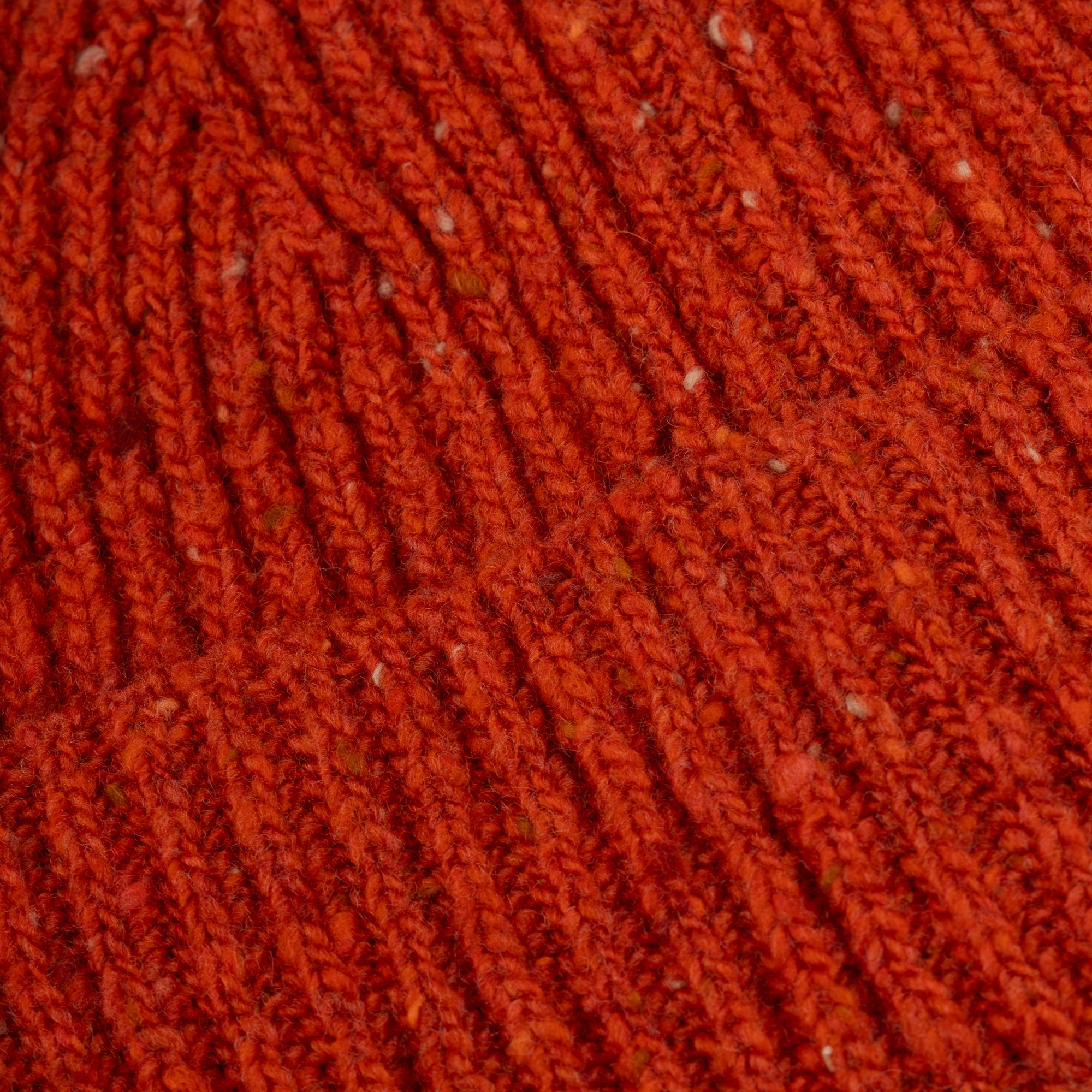 Rust Merino Donegal Knitted Hat
