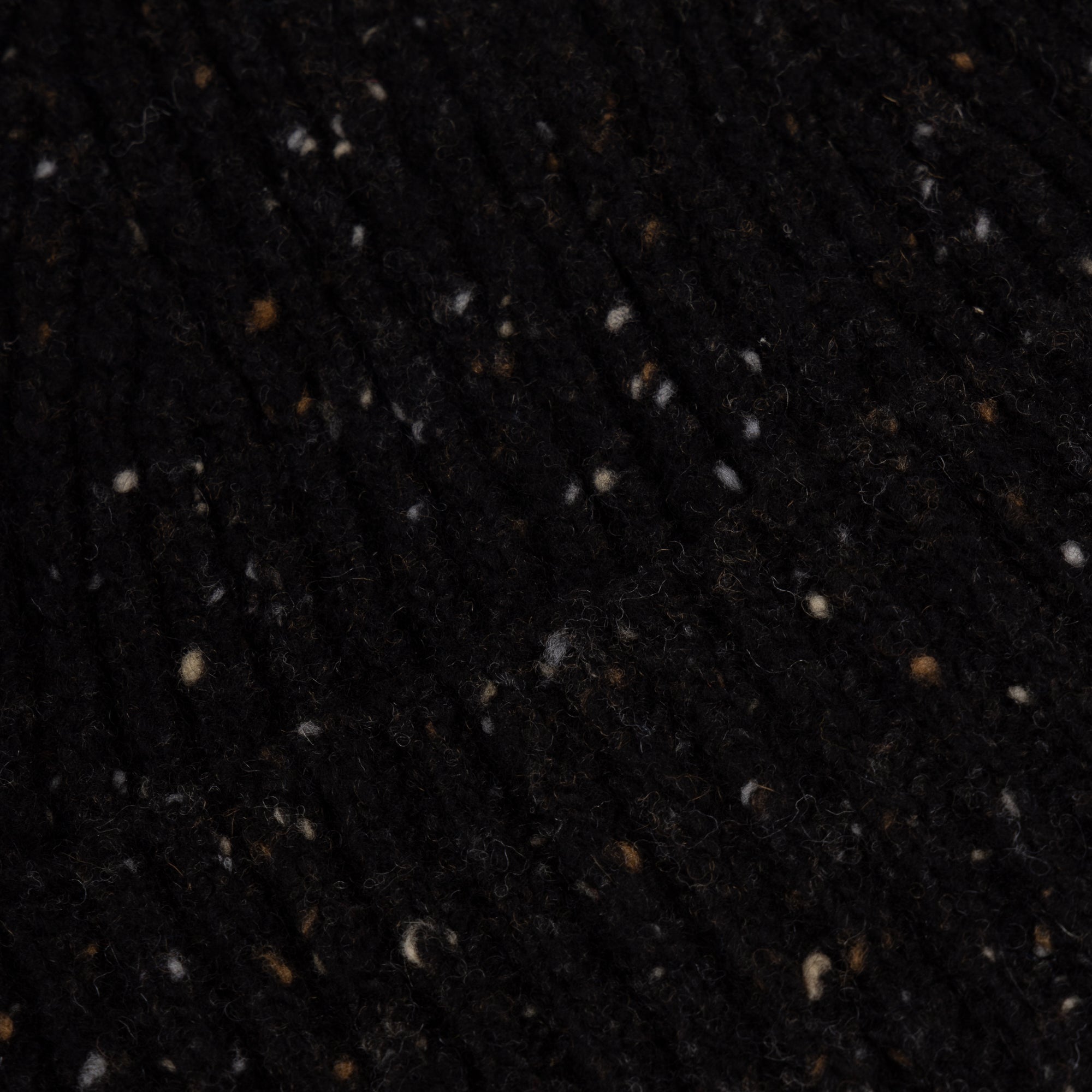 Black Merino Donegal Knitted Hat