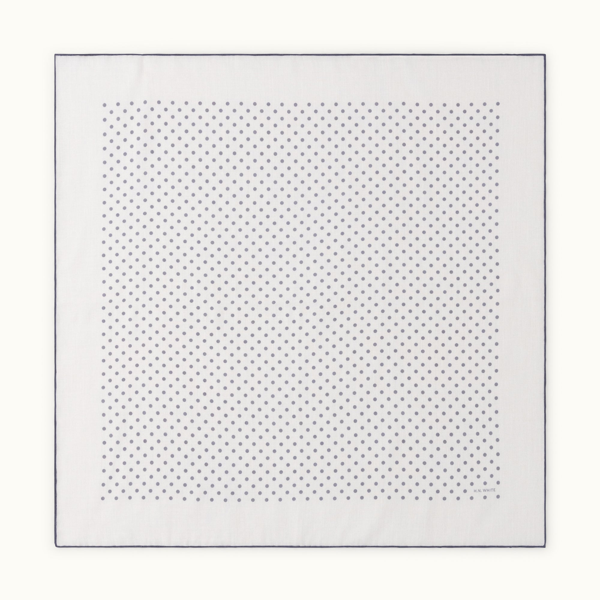 Featherweight Ecru Spotted Neckerchief