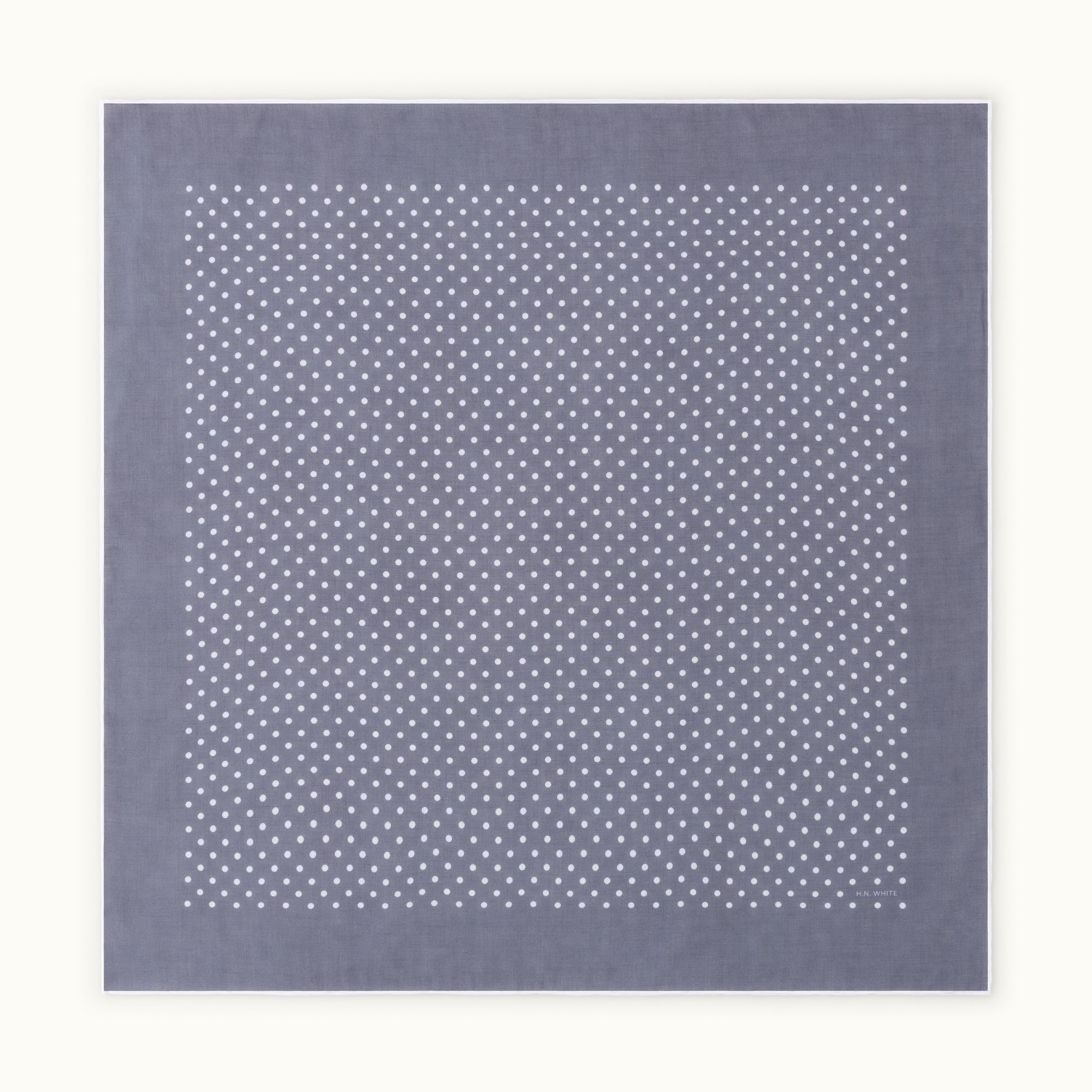 Featherweight Navy Blue Spotted Neckerchief