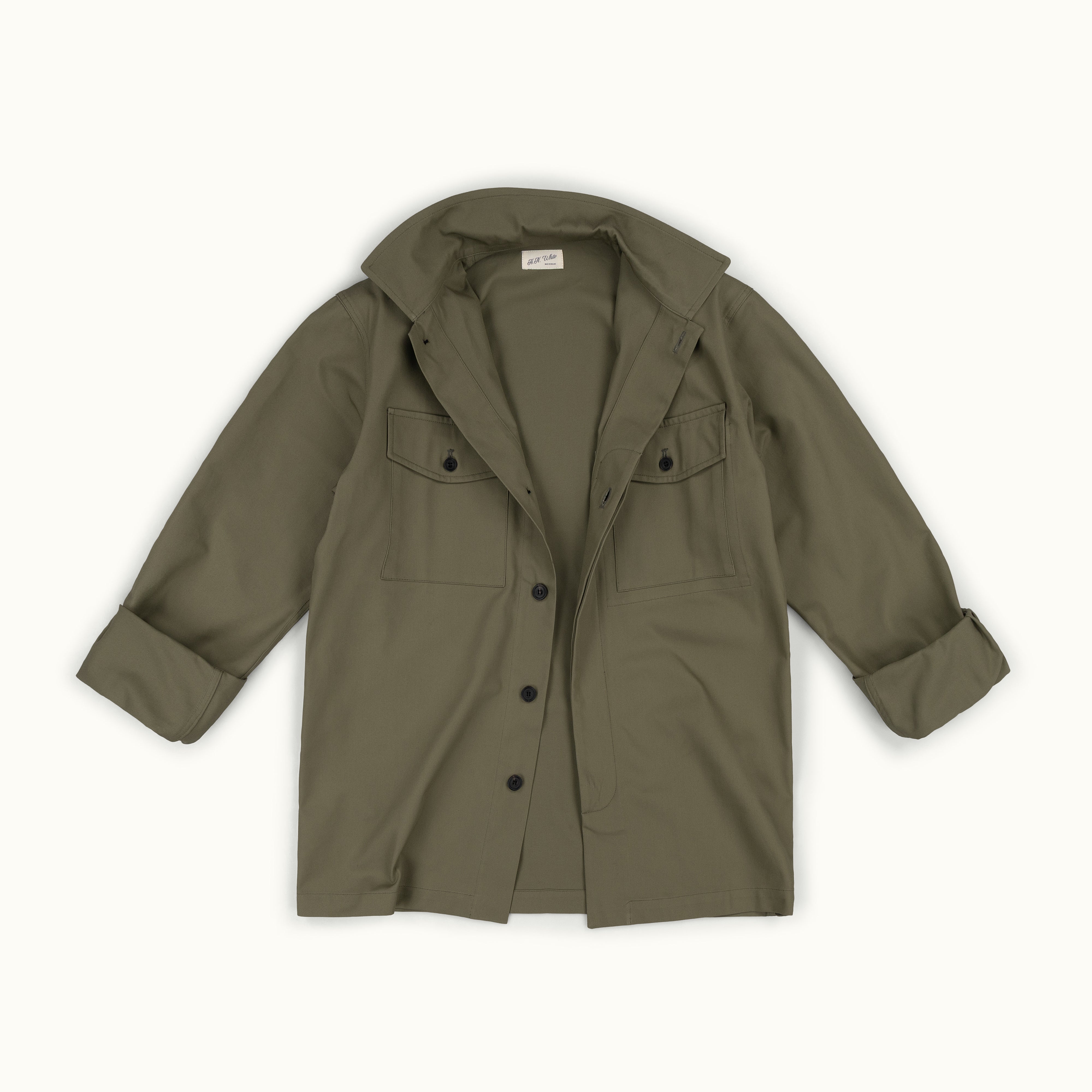 Sage Twisted Japanese Cotton Field Shirt