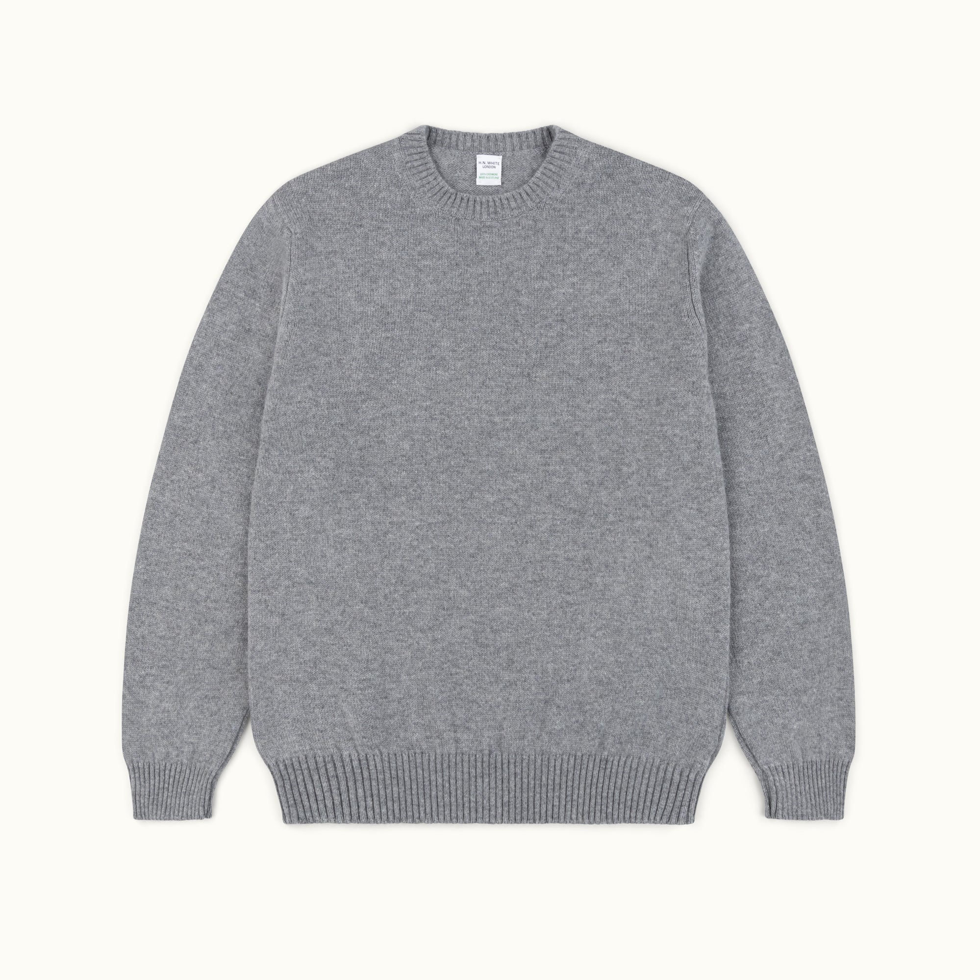 Grey Shetland Cashmere Jumper