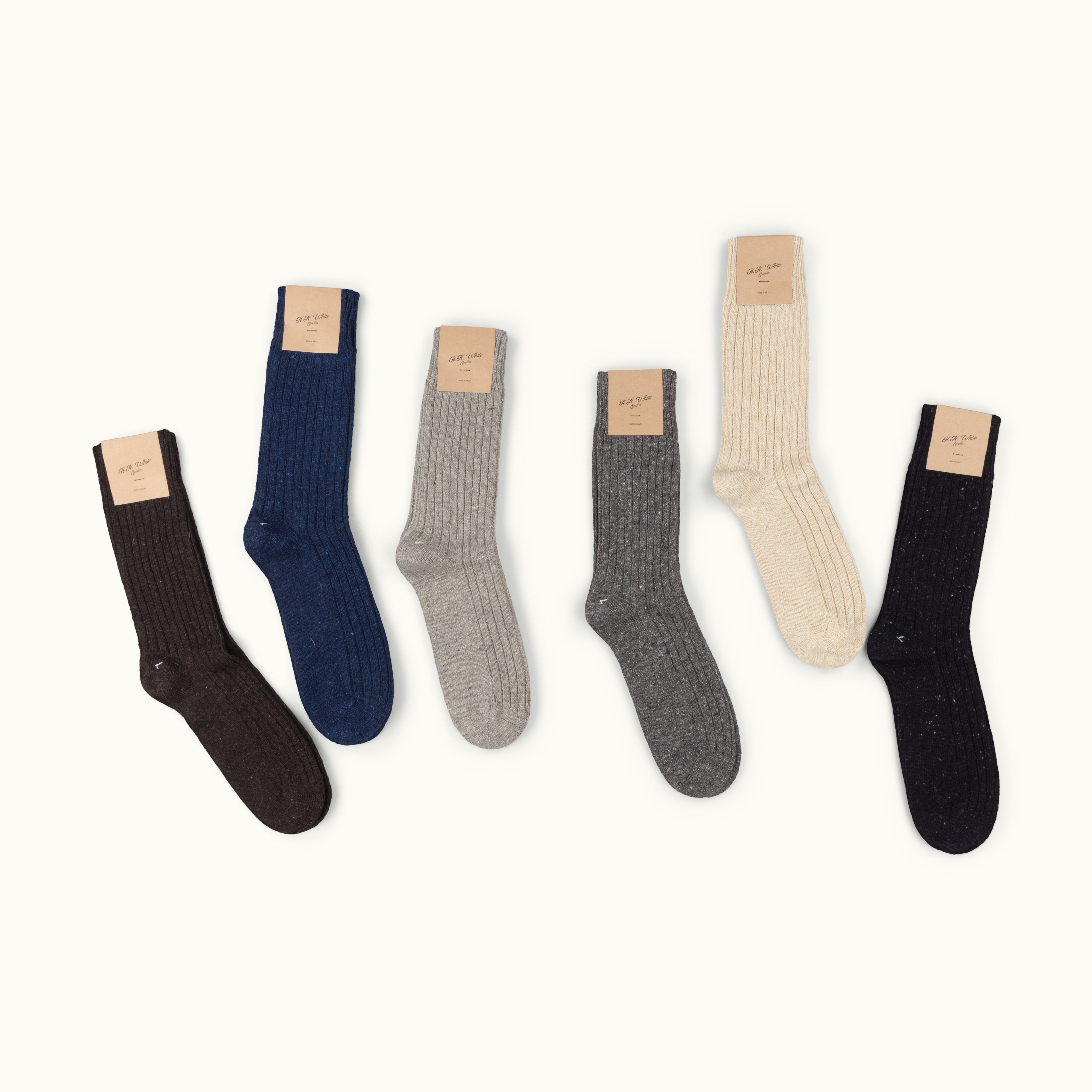 5 Pairs Donegal Wool Socks (Photo Sample)