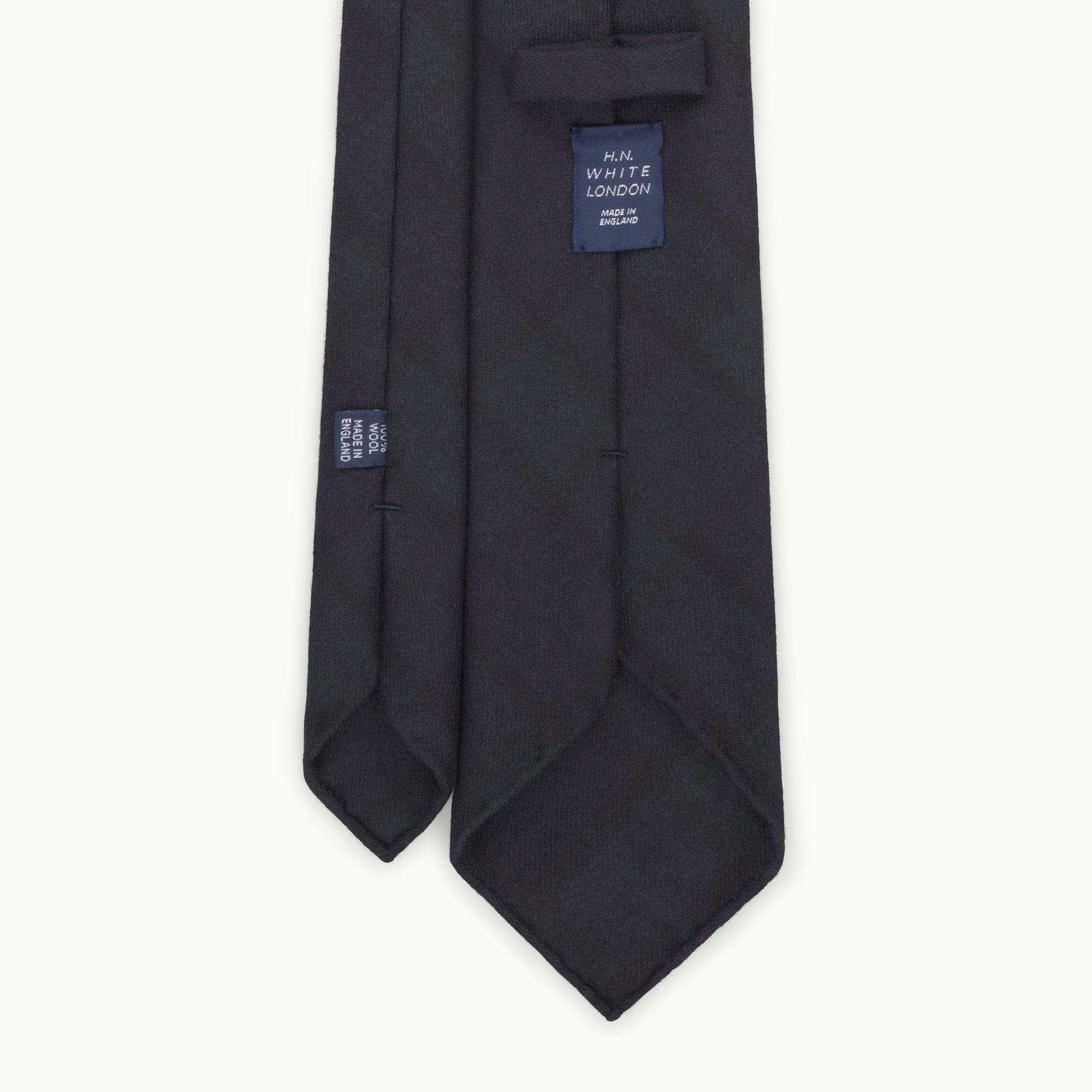 Black Watch Tartan Wool Tie