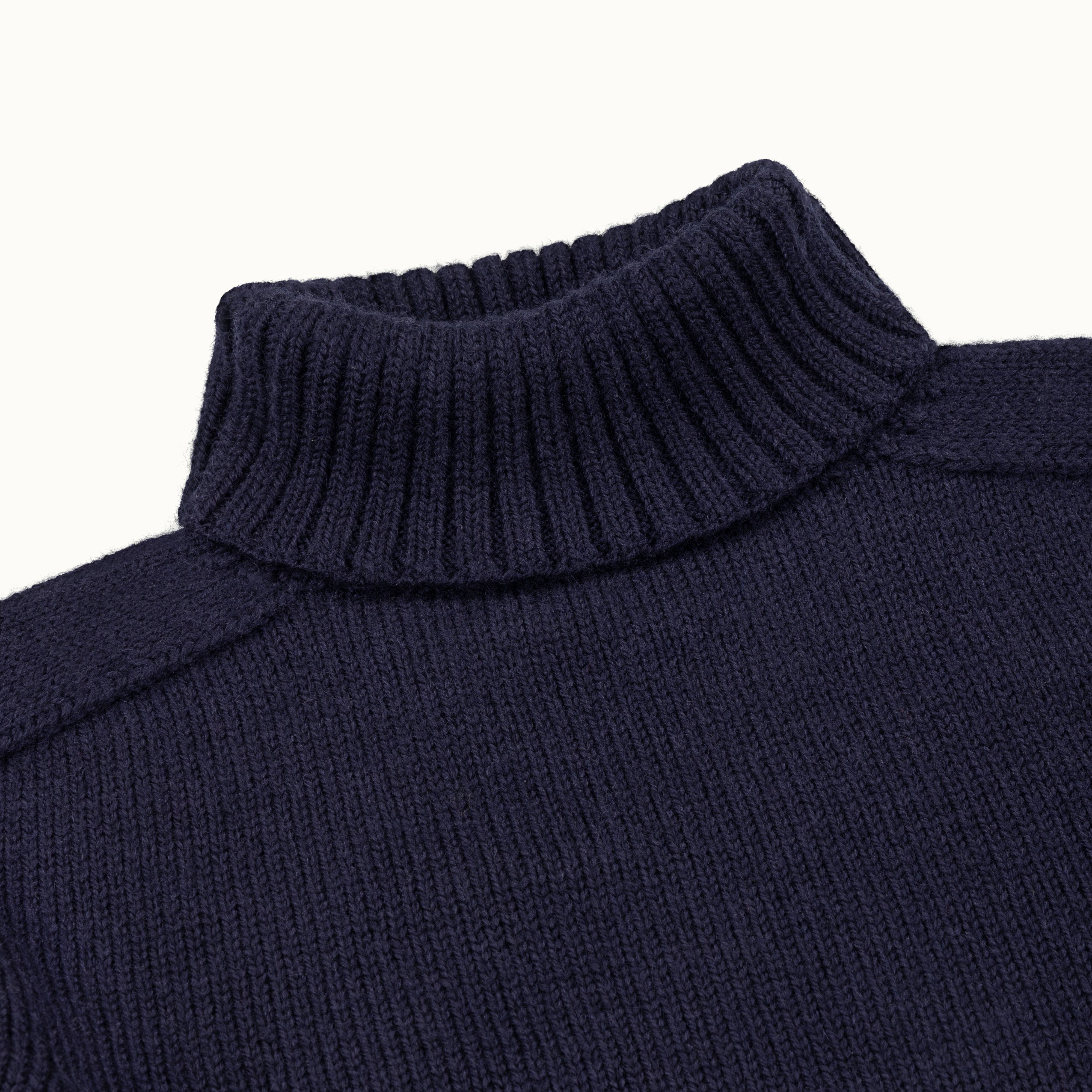 Navy Merino Submariner Jumper