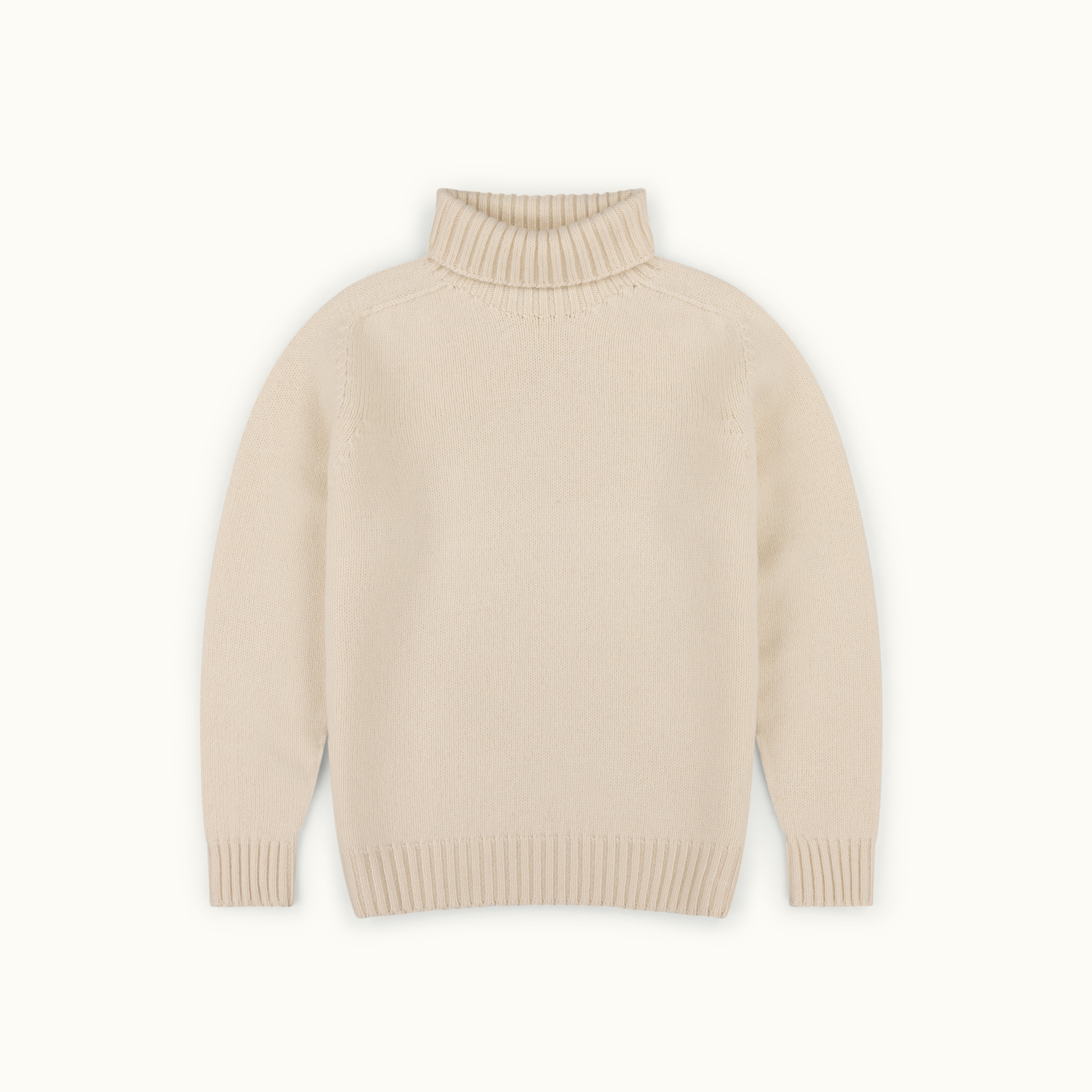 Ecru Merino Submariner Jumper