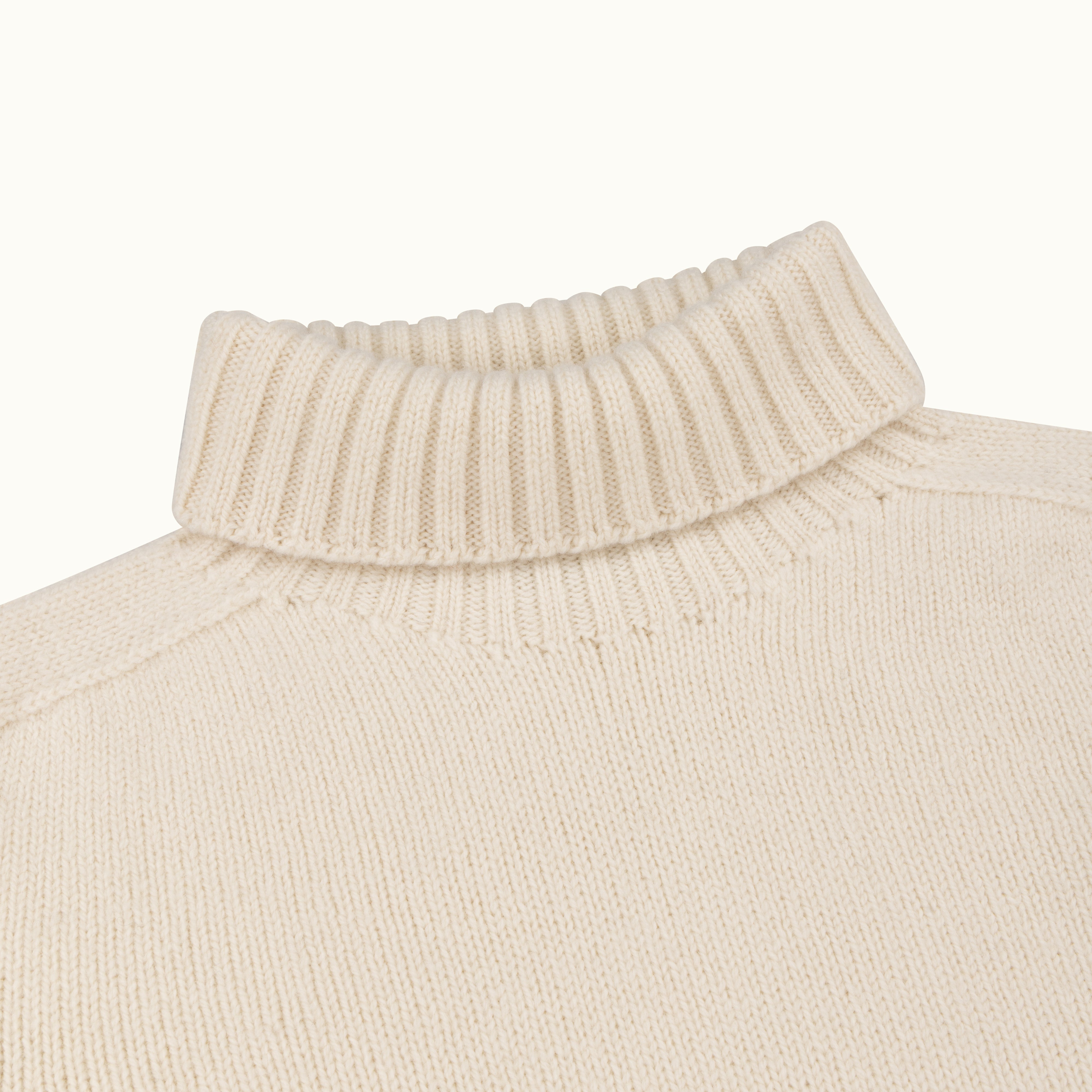 Ecru Merino Submariner Jumper