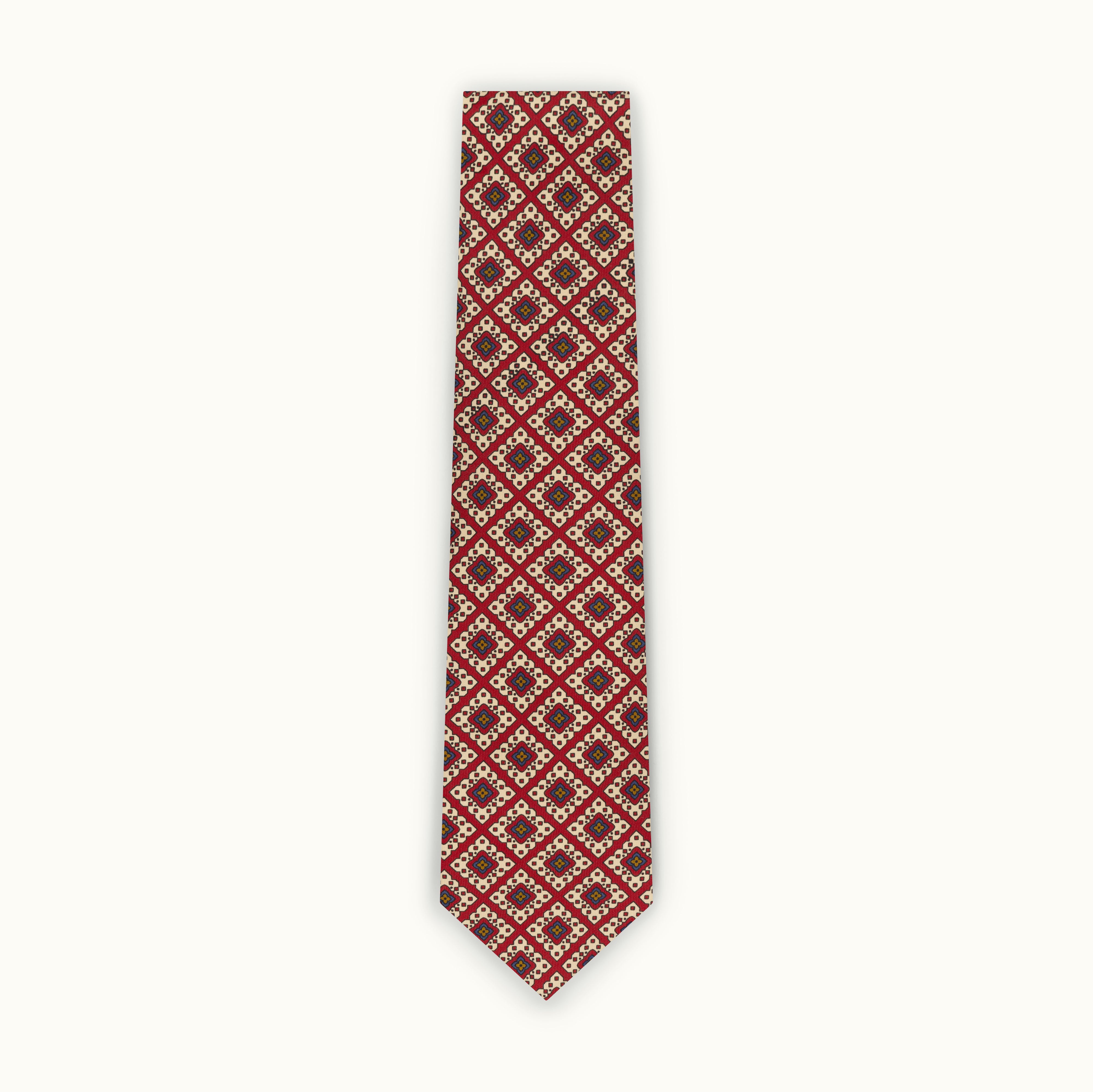 Red Diamond Madder Silk Tie
