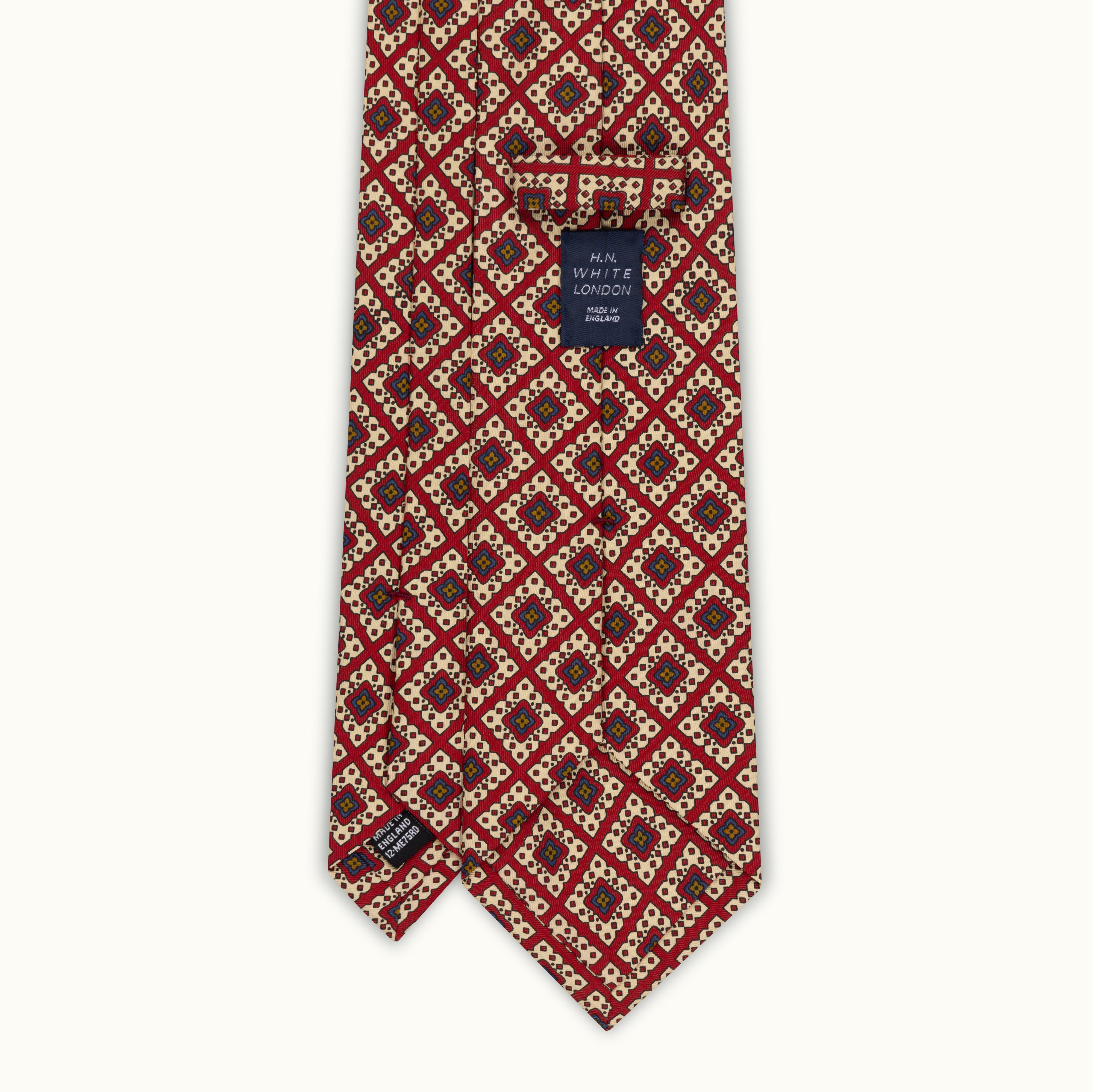 Red Diamond Madder Silk Tie