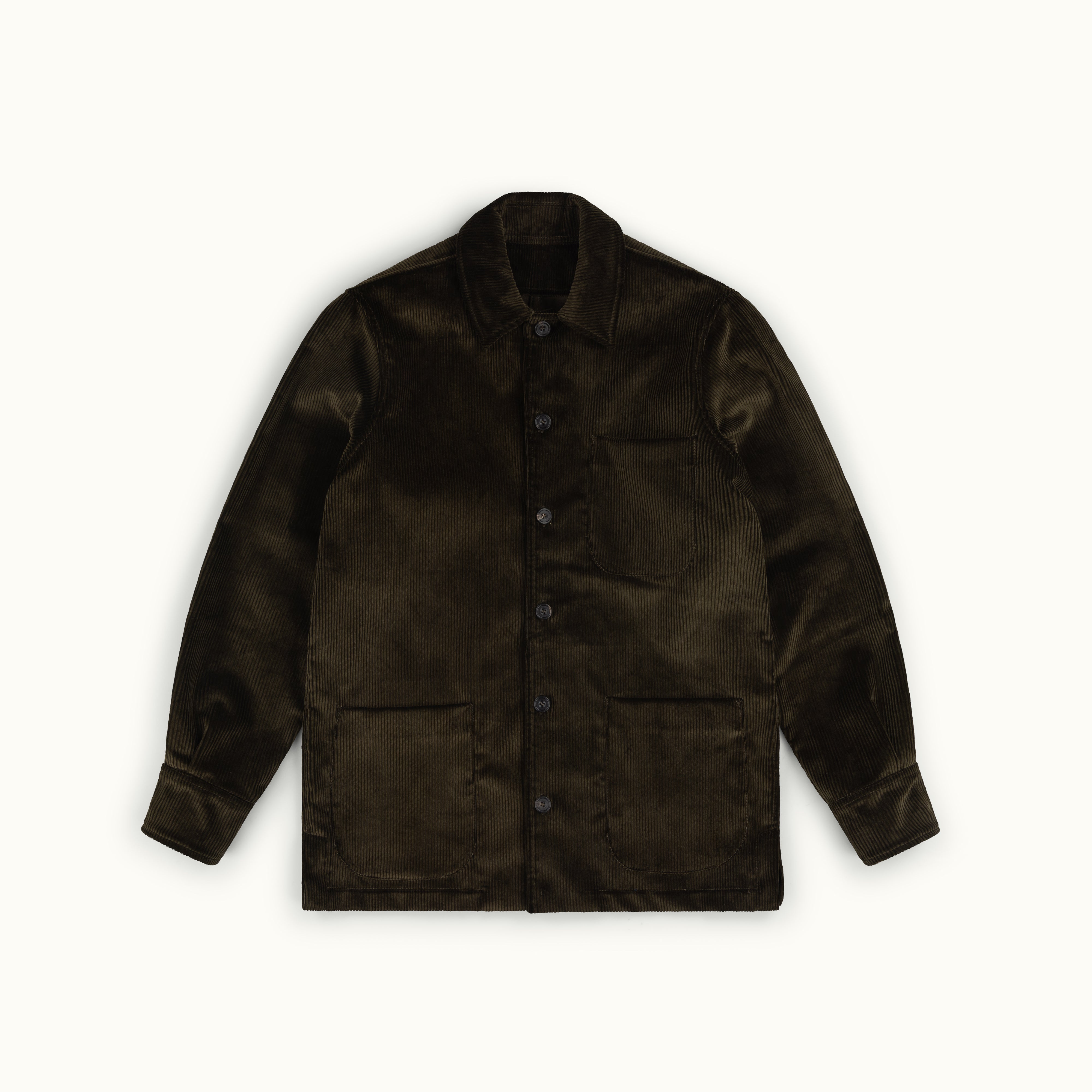 Olive Corduroy Chore Jacket