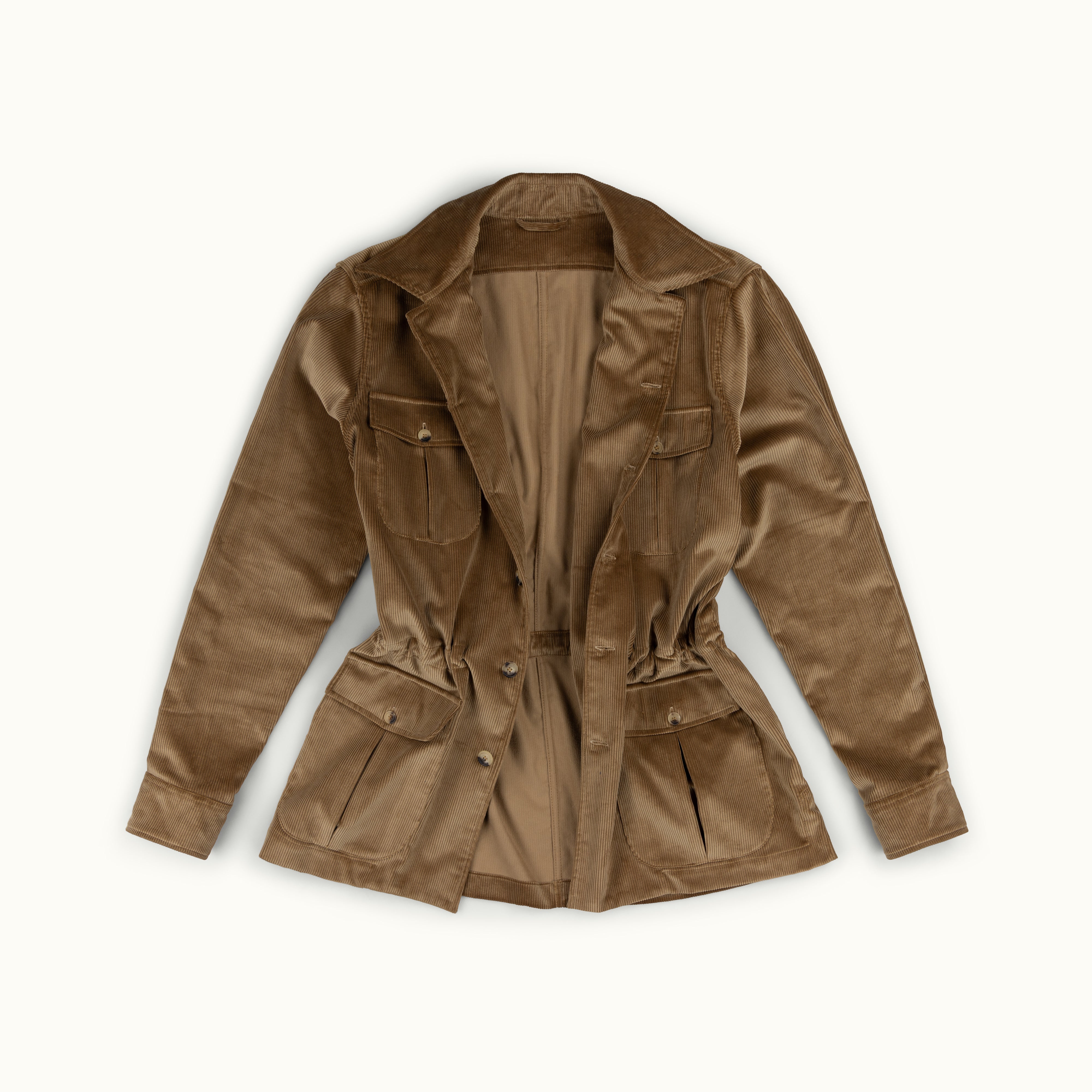 Fawn Corduroy Safari Jacket