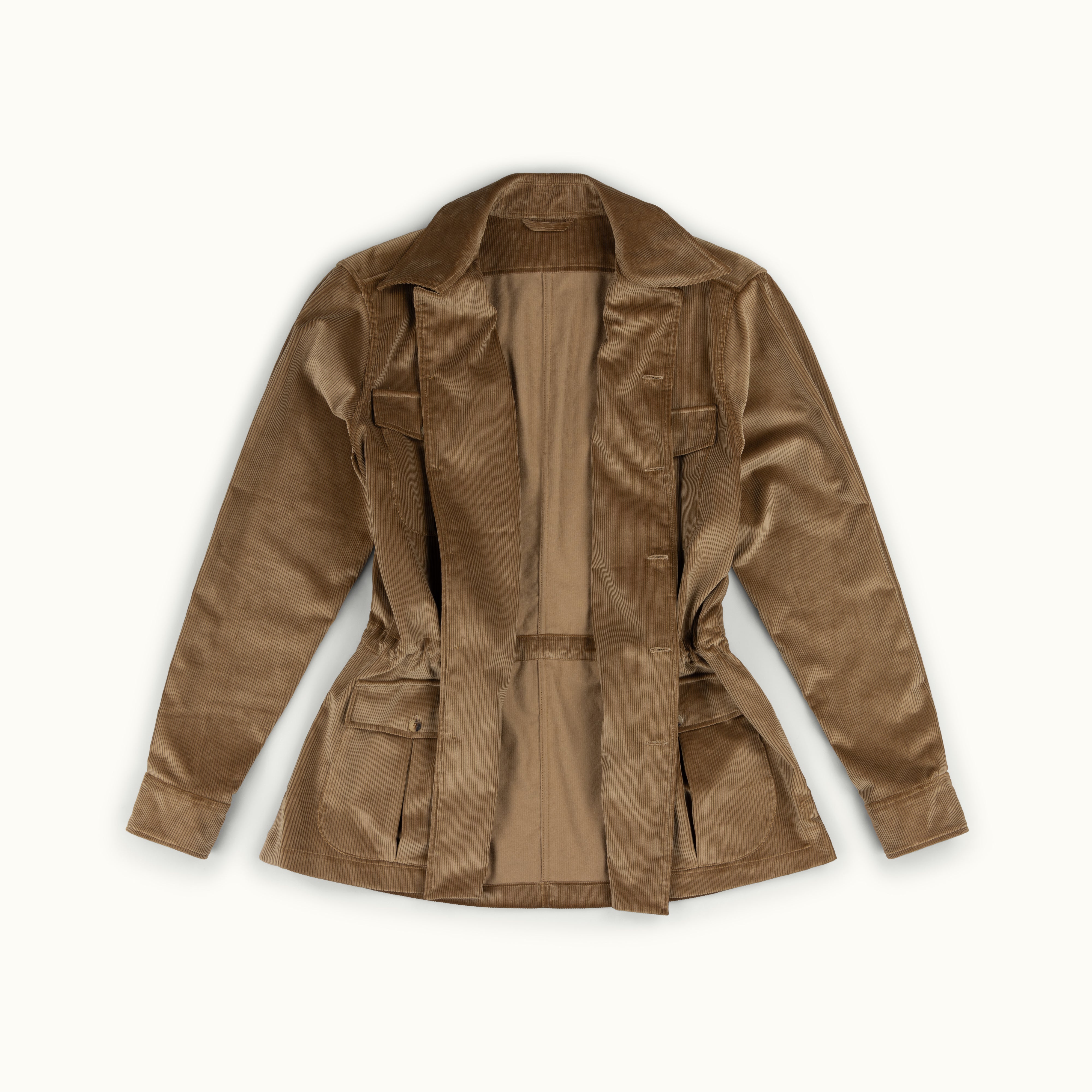 Fawn Corduroy Safari Jacket