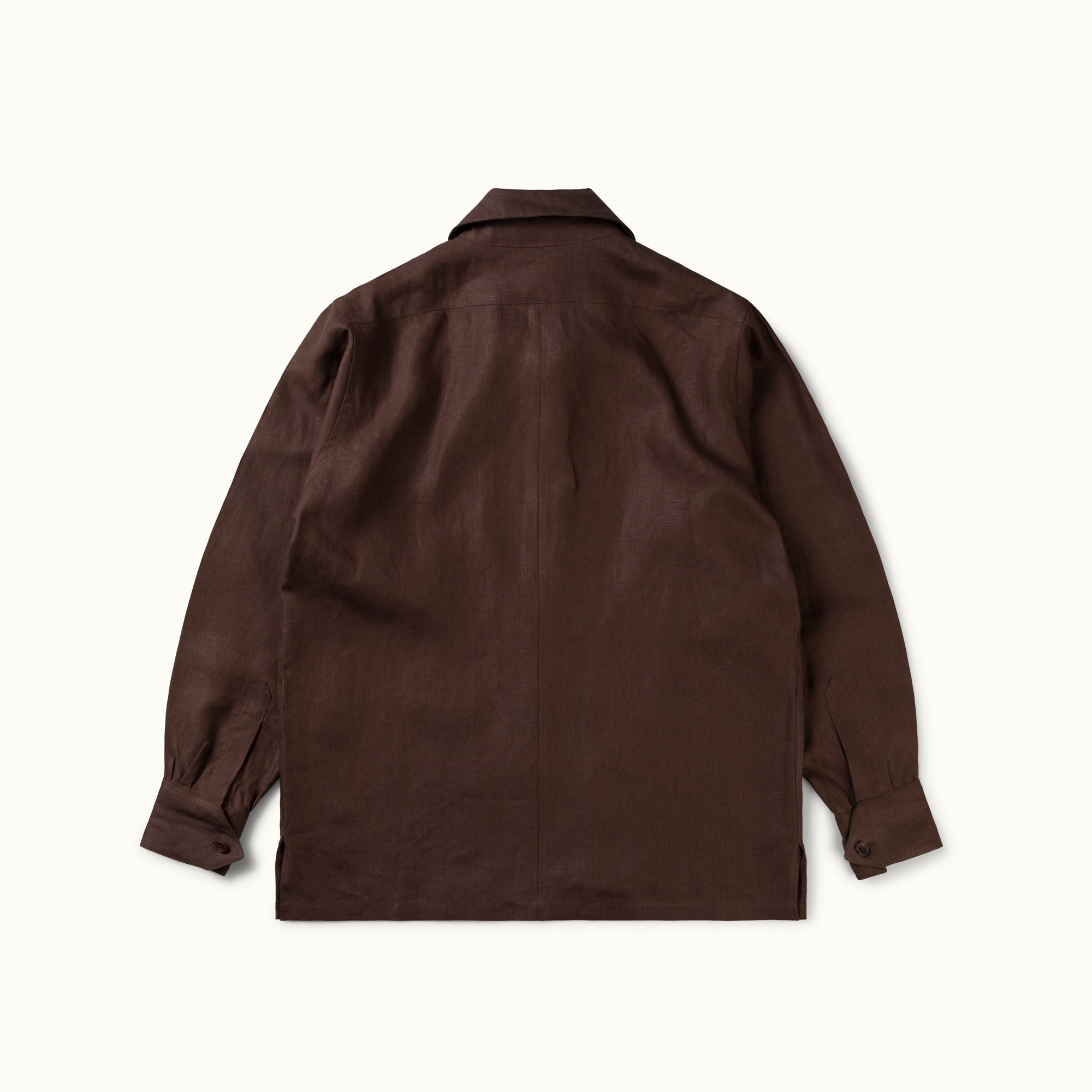Brown Linen Chore Jacket