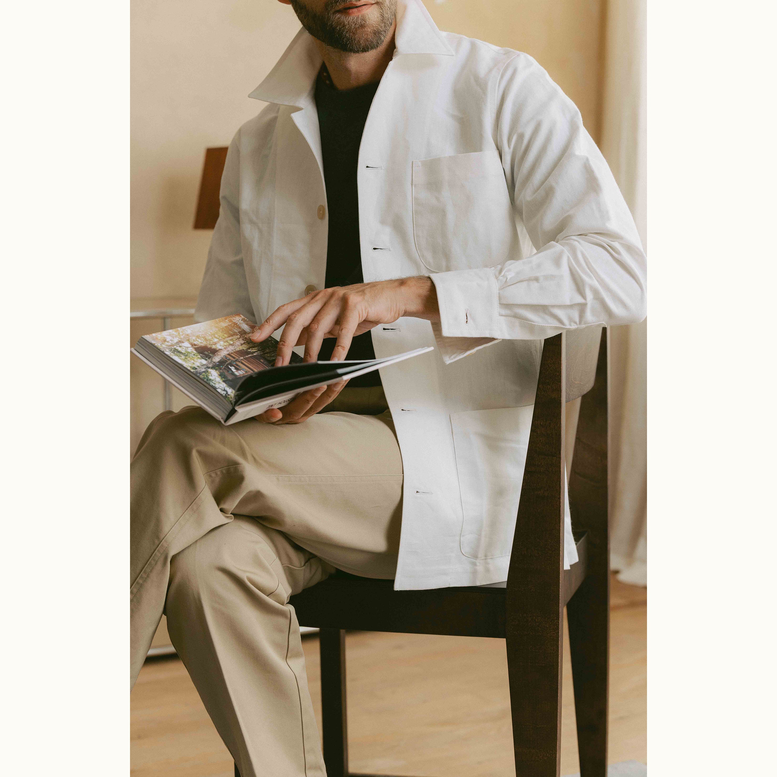 Vintage French Linen Chore Jacket Type 3