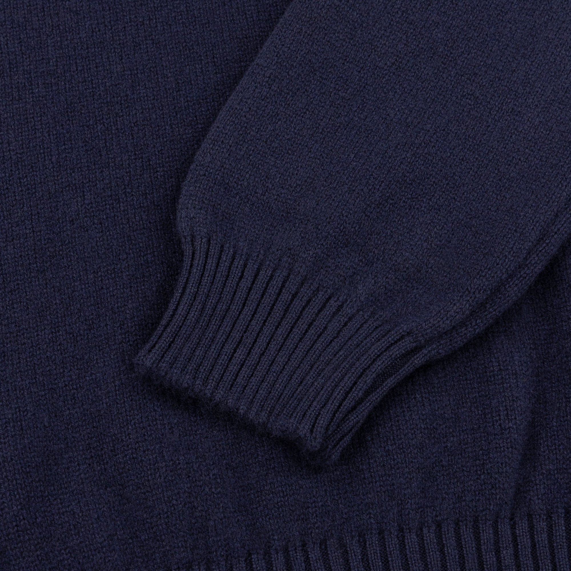 Navy Blue Shetland Cashmere Jumper