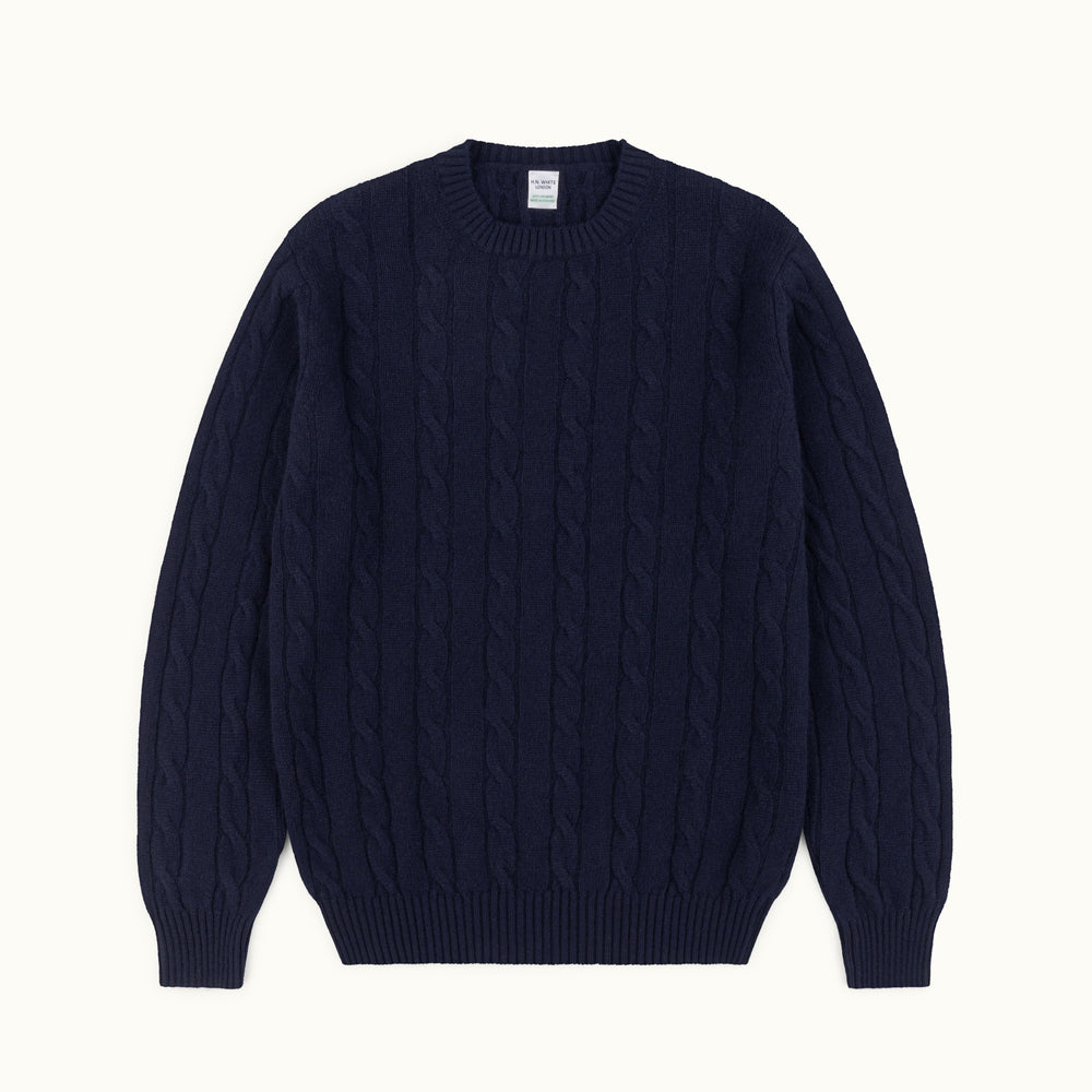 3660 Navy Blue Button Detailed Jumper  main image 0