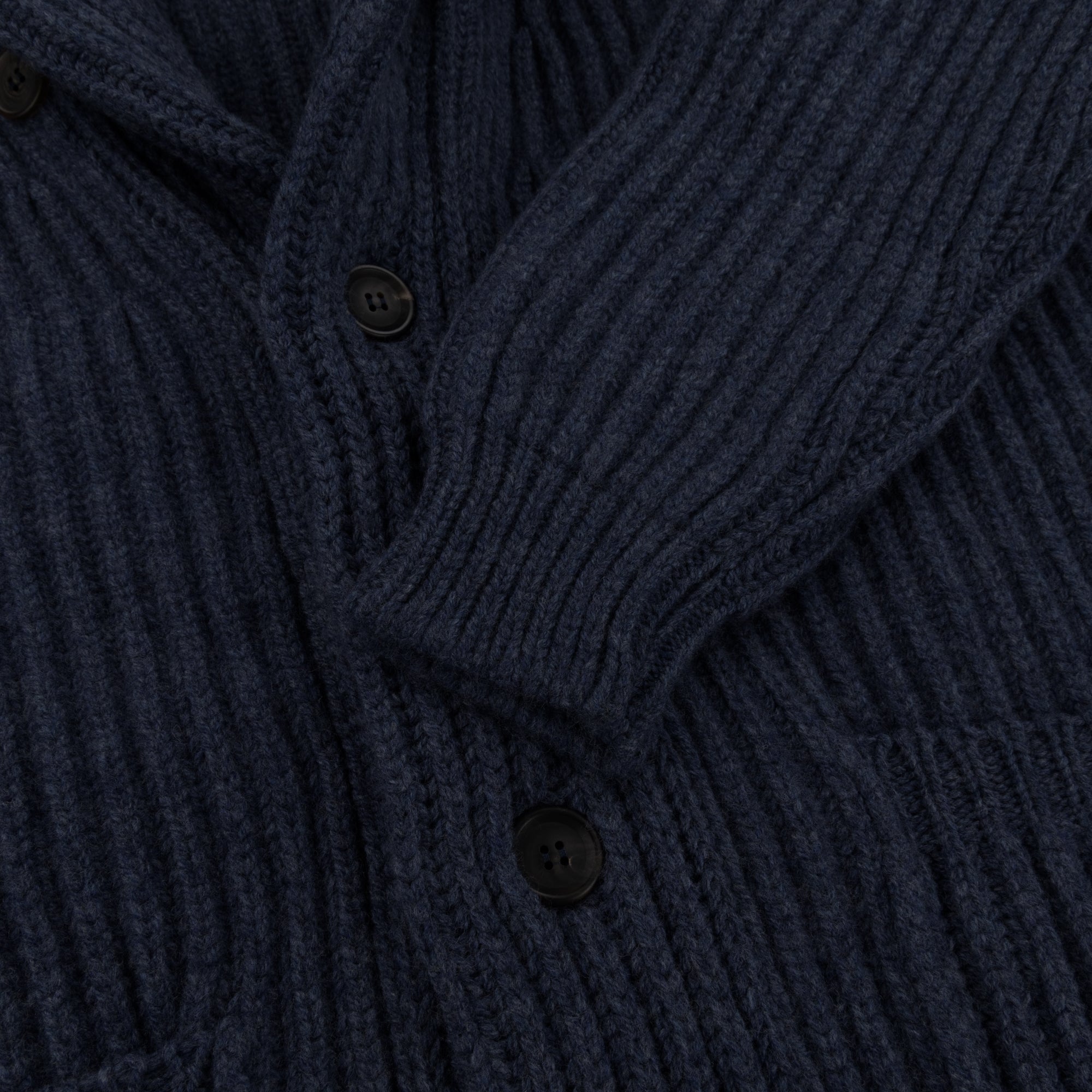 Steel Lambswool Shawl Collar Cardigan