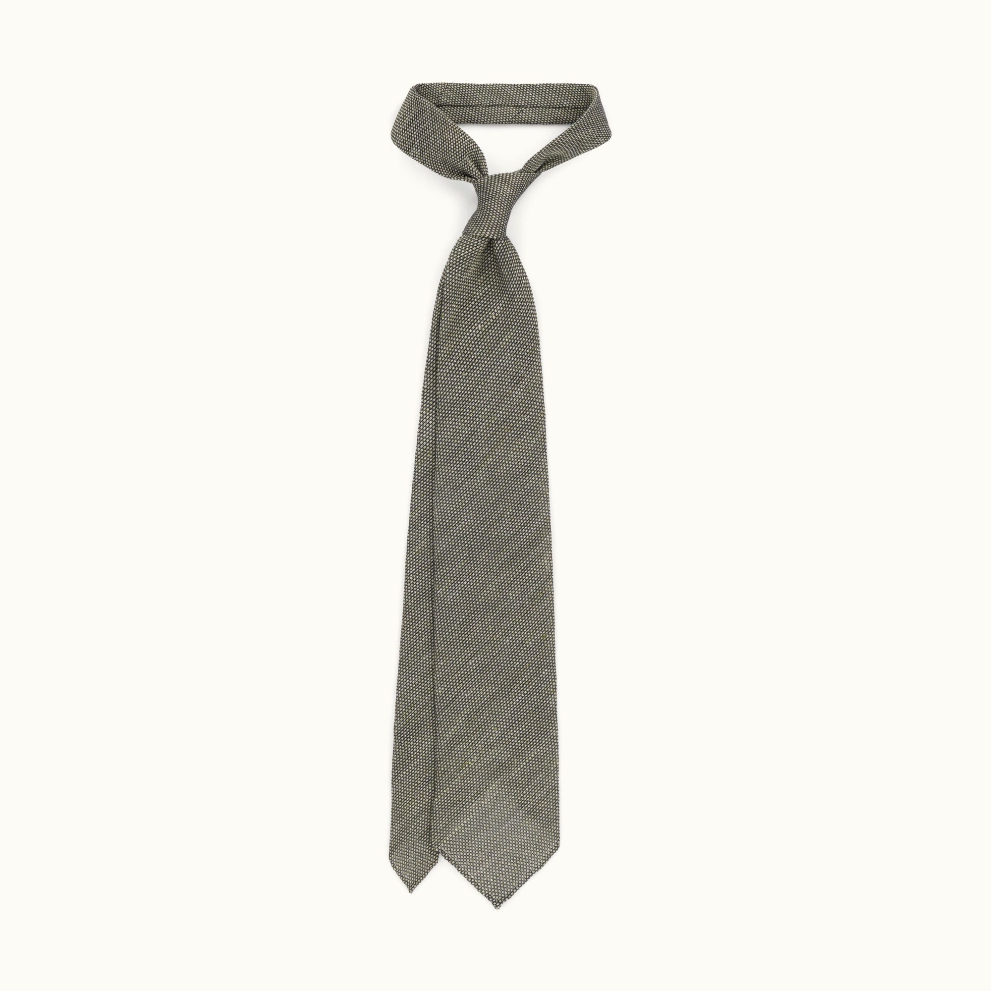 Sage Silk Linen Grenadine Tie
