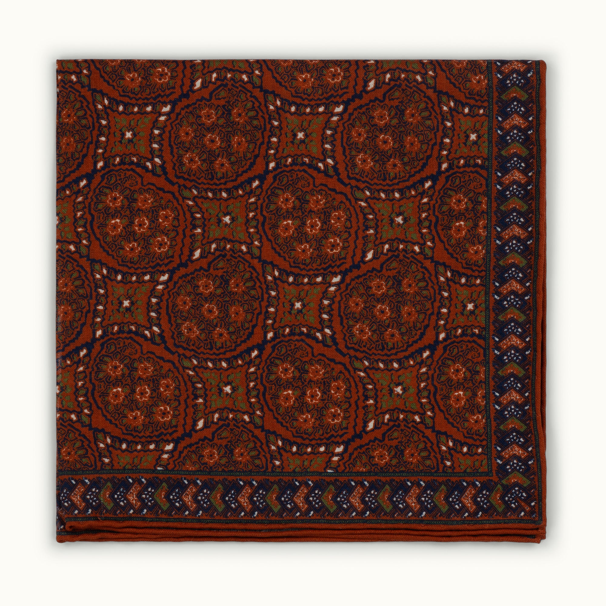 Rust Archival Print Pocket Square