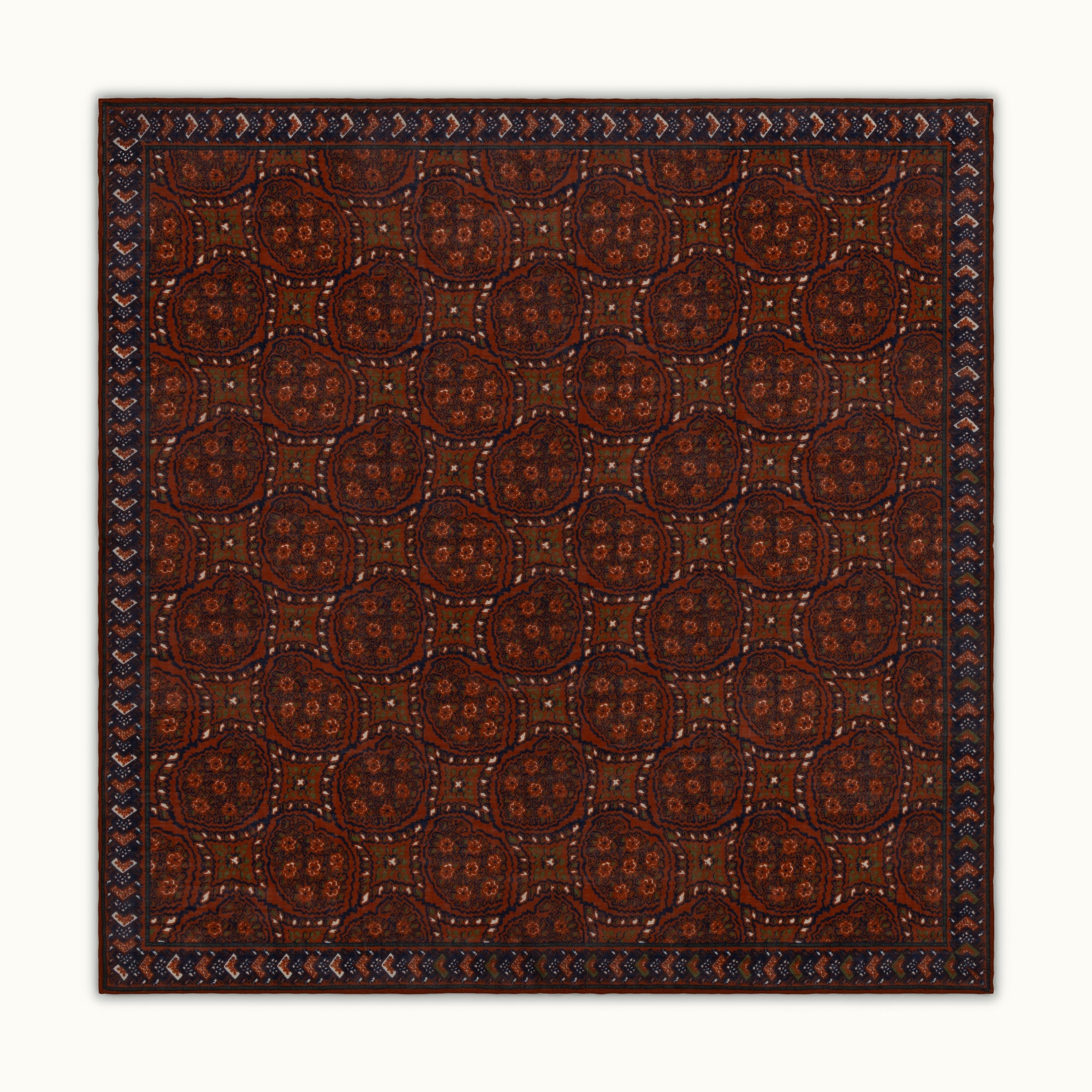 Rust Archival Print Pocket Square