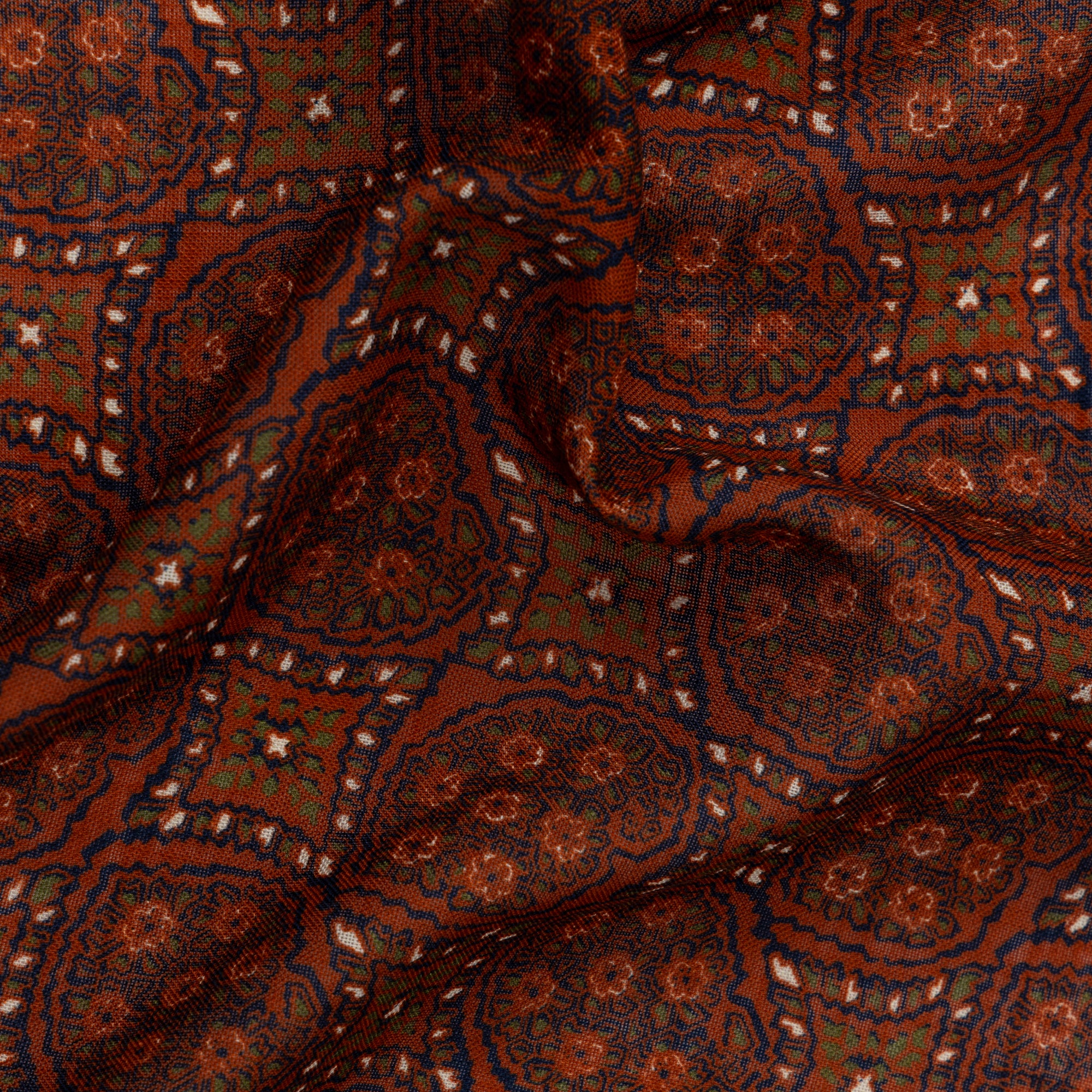 Rust Archival Print Pocket Square