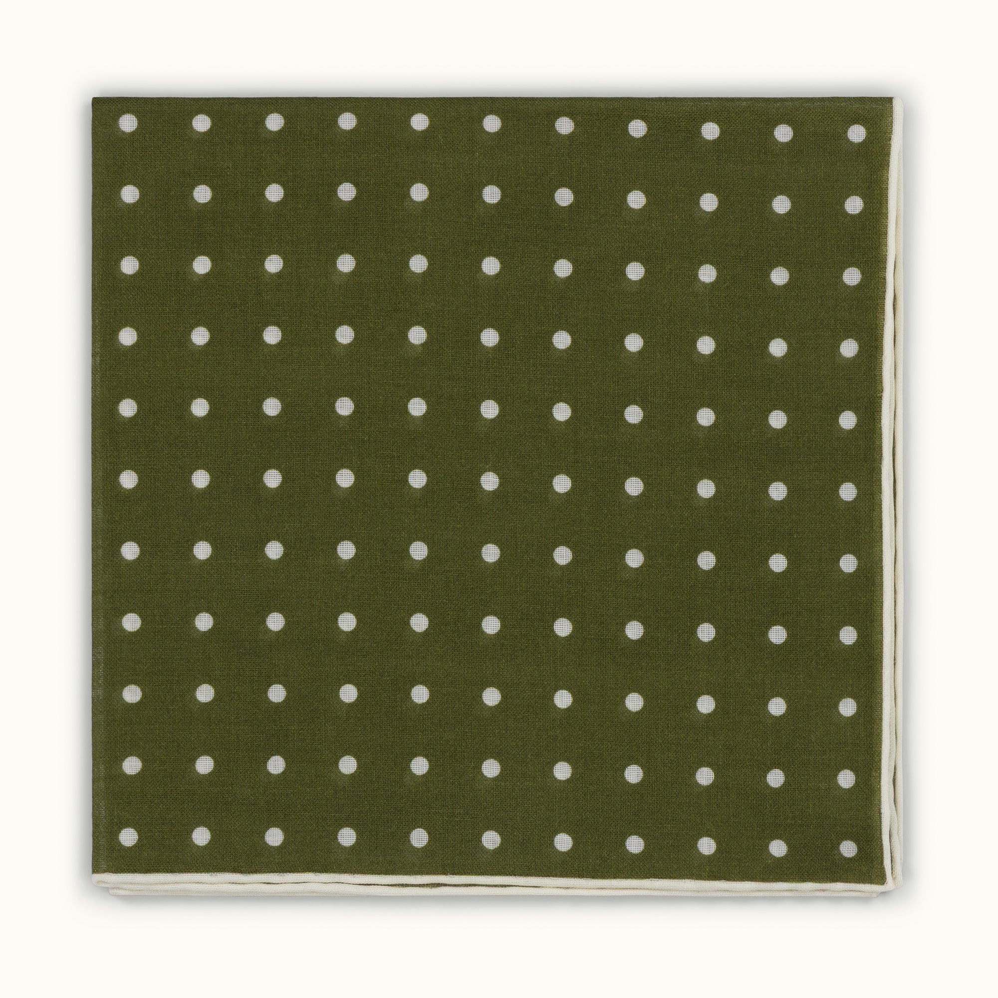 Olive Spot Pocket Square