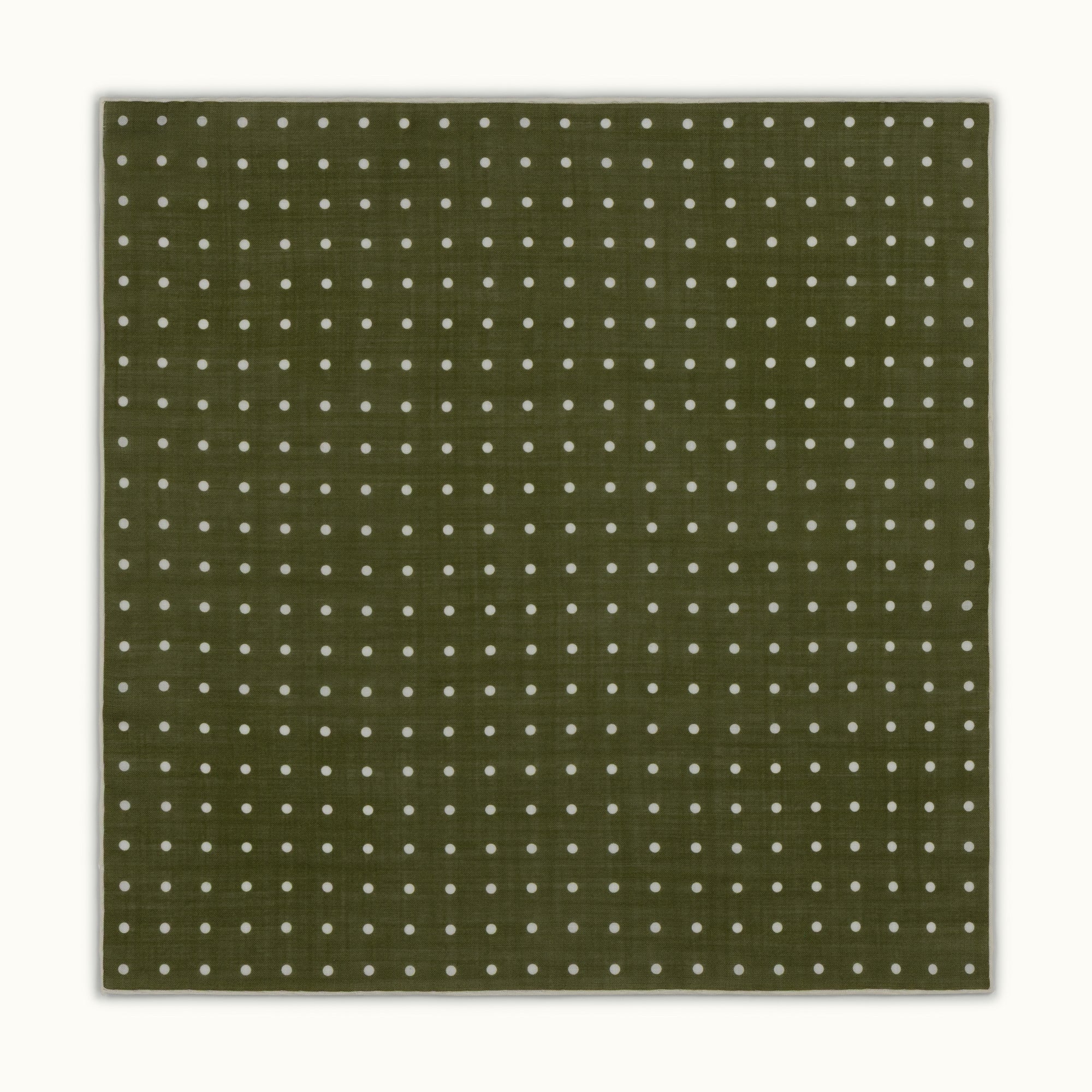 Olive Spot Pocket Square