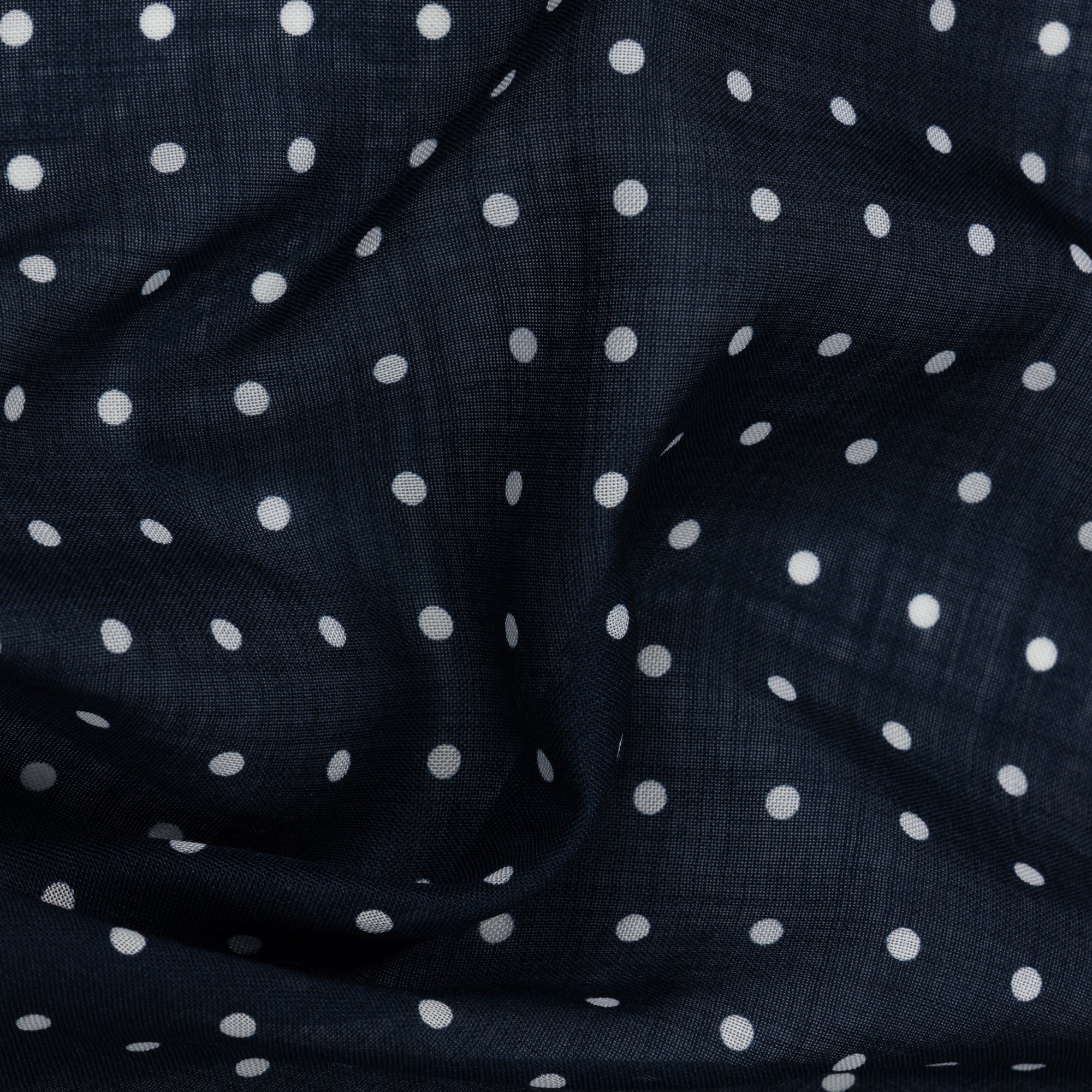 Navy Blue Spot Pocket Square