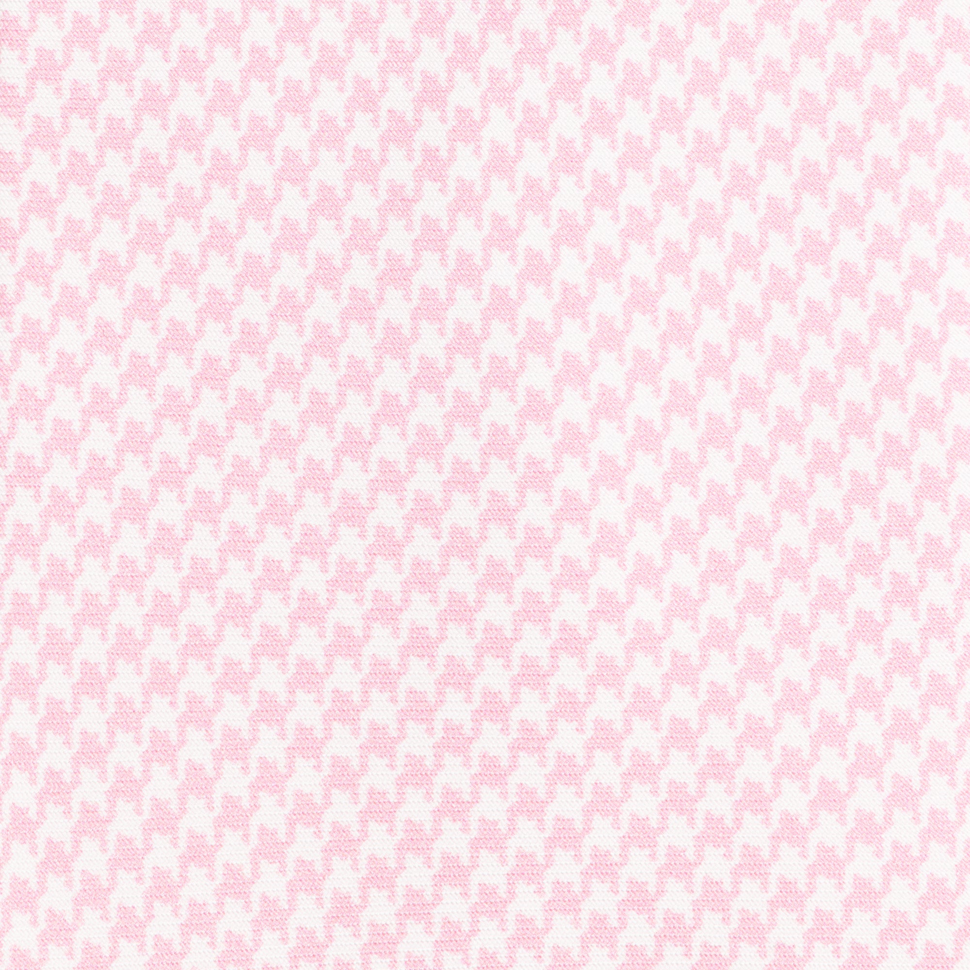 Pink Houndstooth Printed Silk Tie