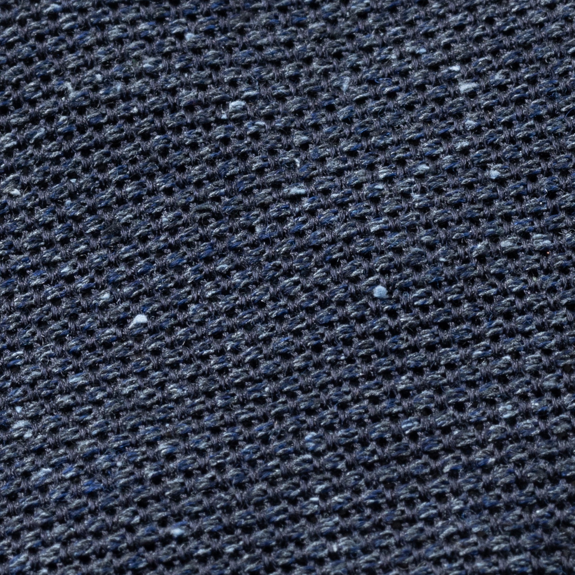 Navy Melange Wool-Silk Grenadine Tie