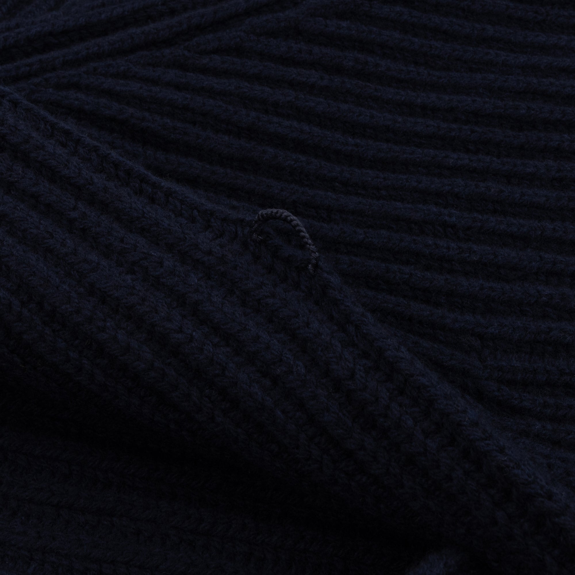 Navy Blue Lambswool Shawl Collar Cardigan