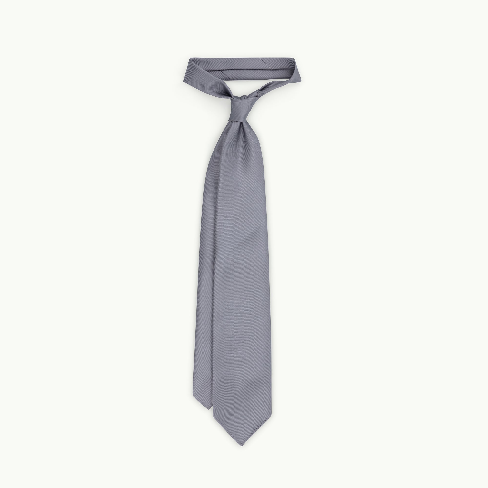 Silver 50oz Silk Tie