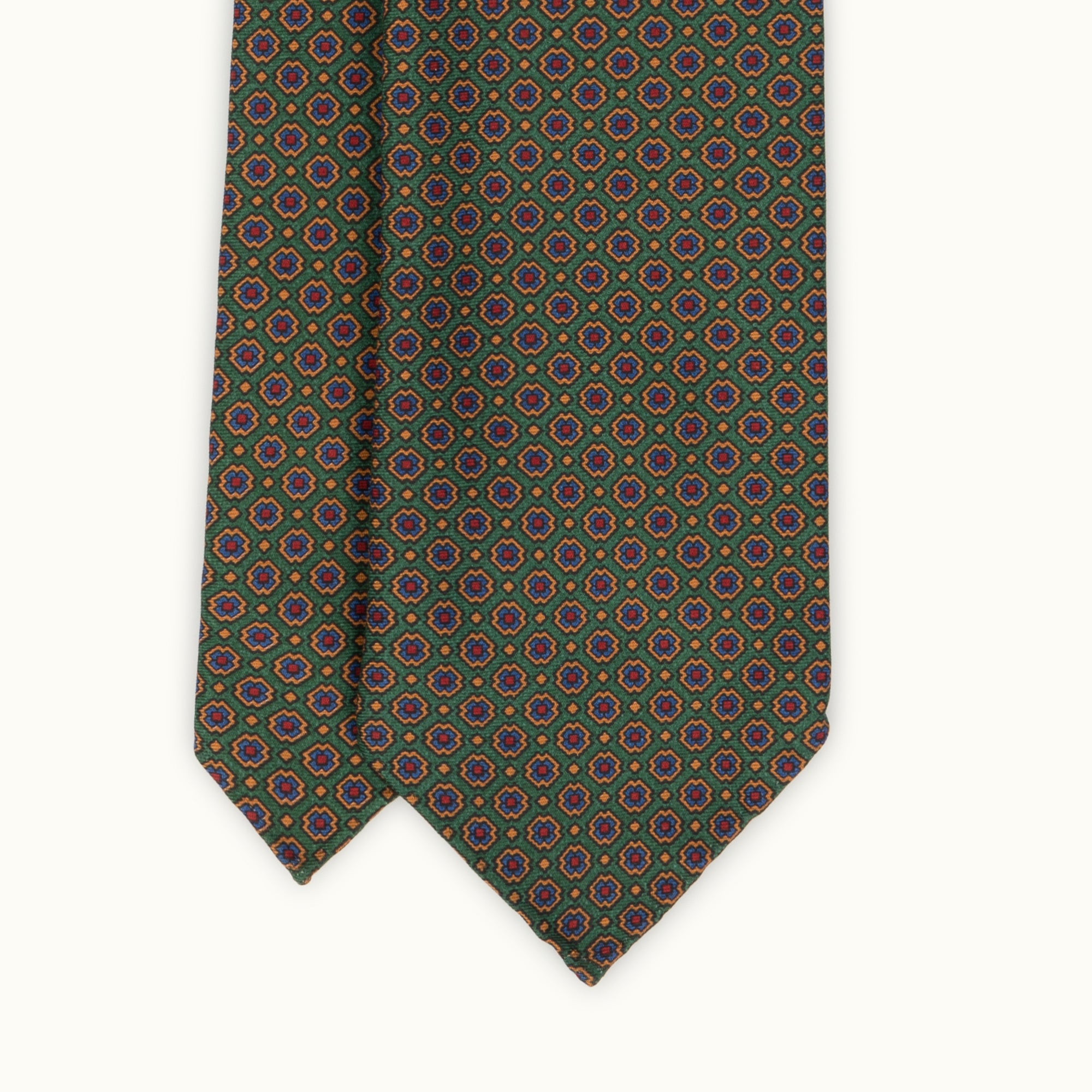 Green & Copper Heritage Madder Silk Tie