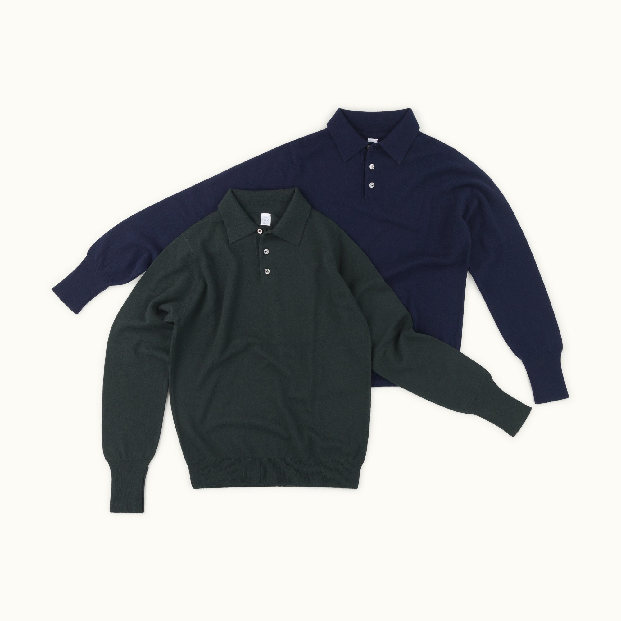 Dark Green Cashmere Knitted Polo