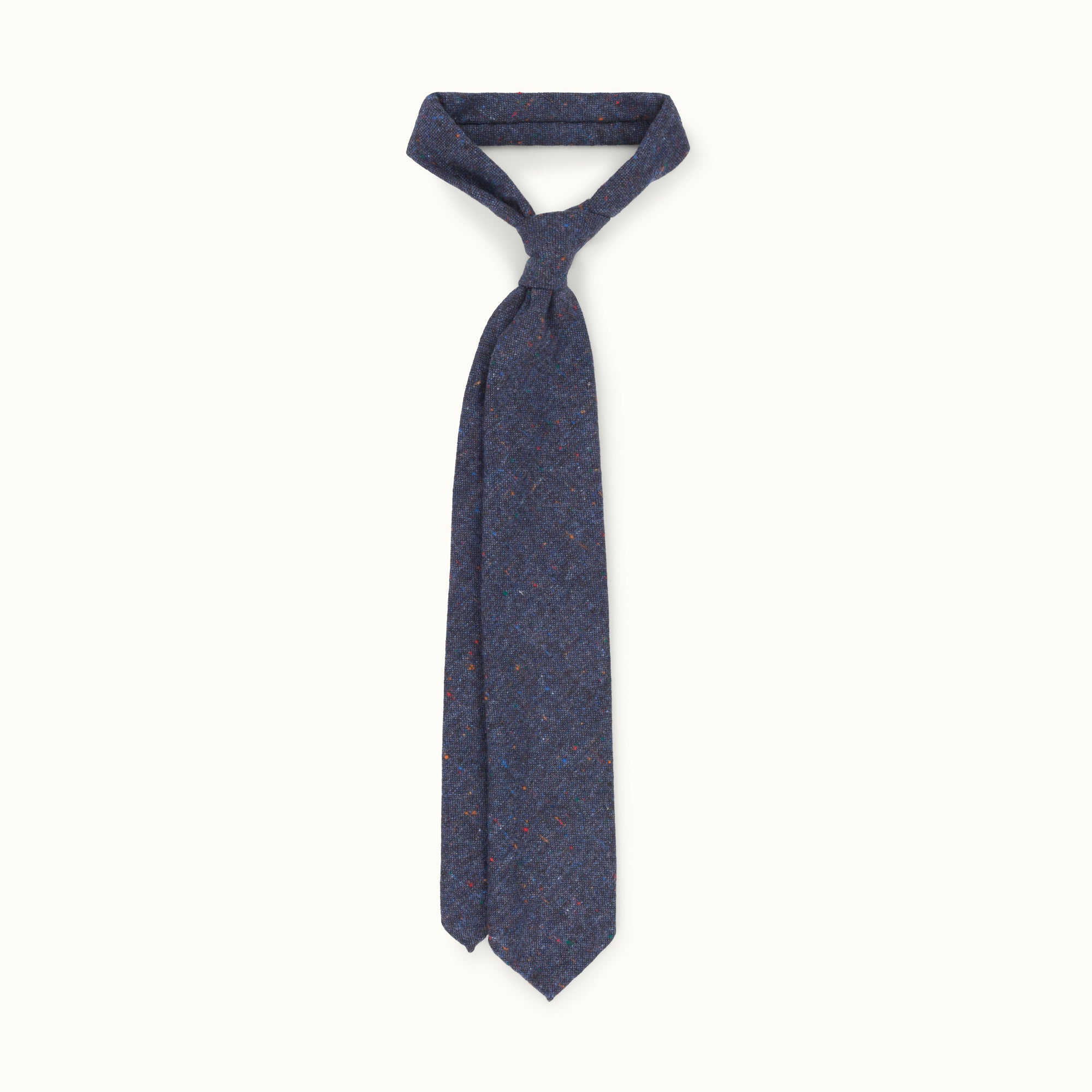 Navy Donegal Wool Tie