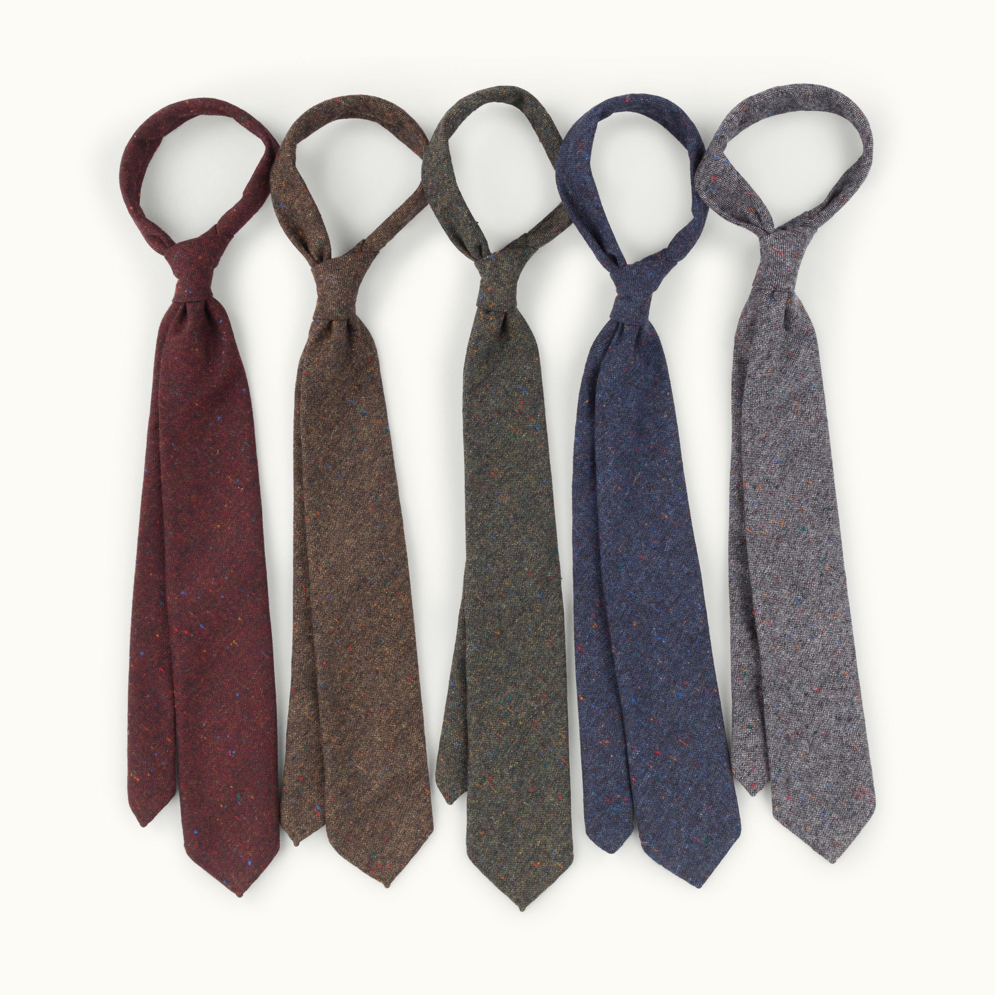 Grey Donegal Wool Tie
