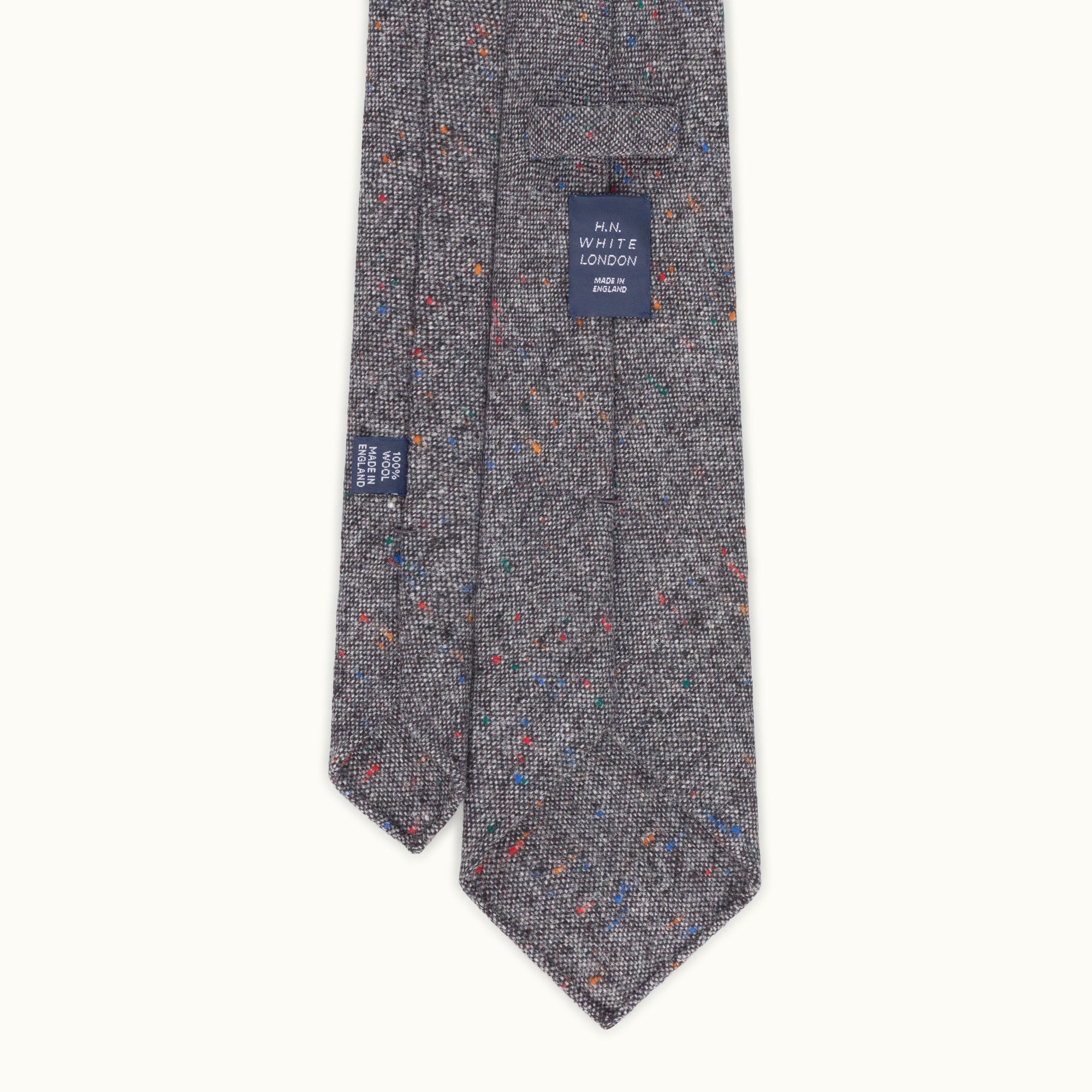 Grey Donegal Wool Tie