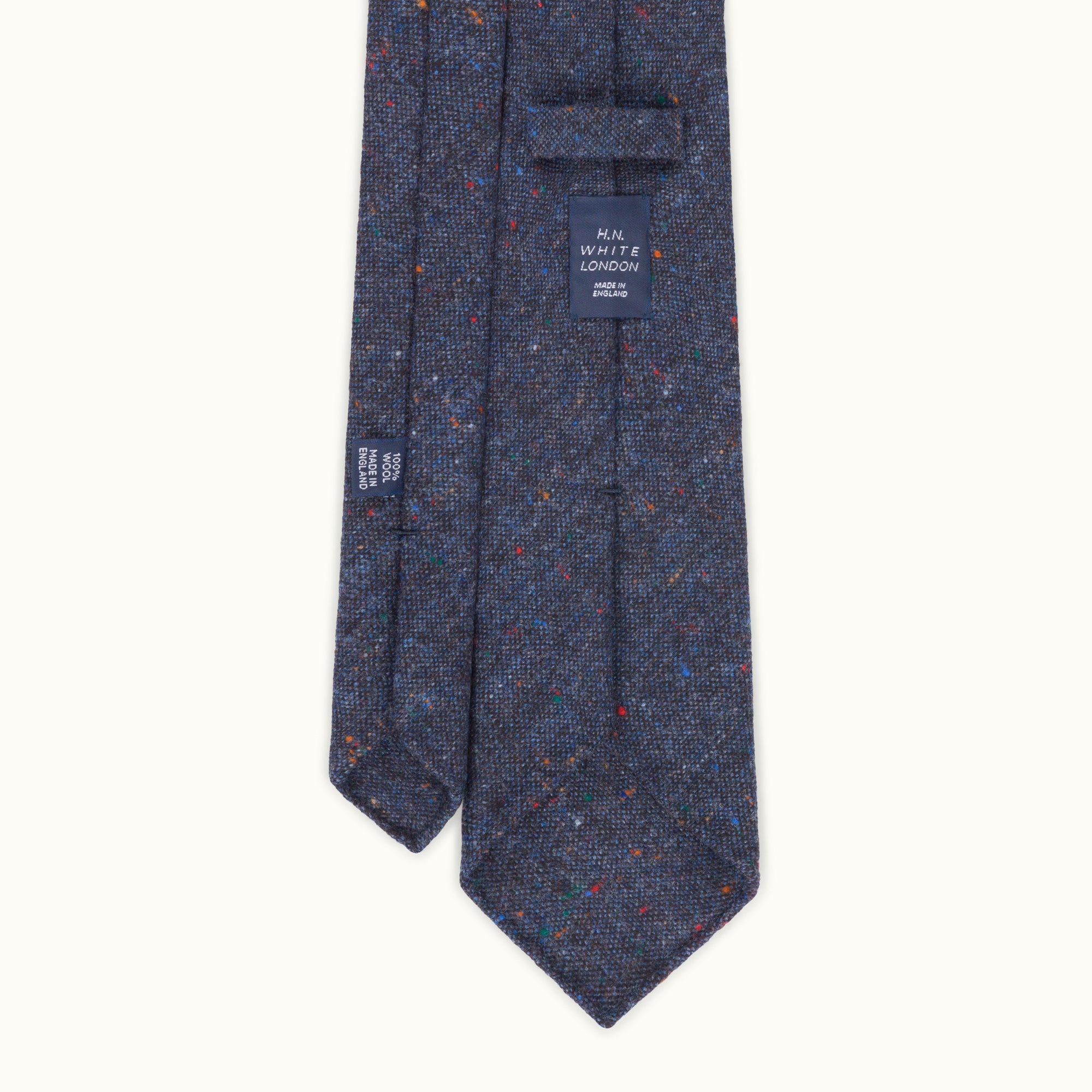 Navy Donegal Wool Tie