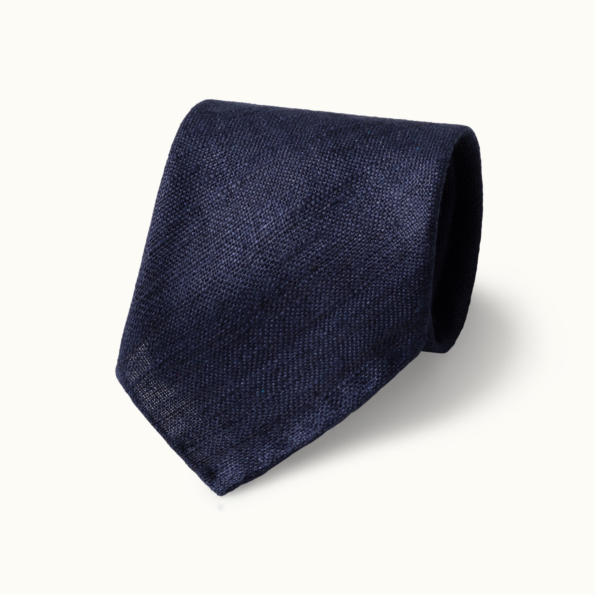 Navy Tussah Silk Tie