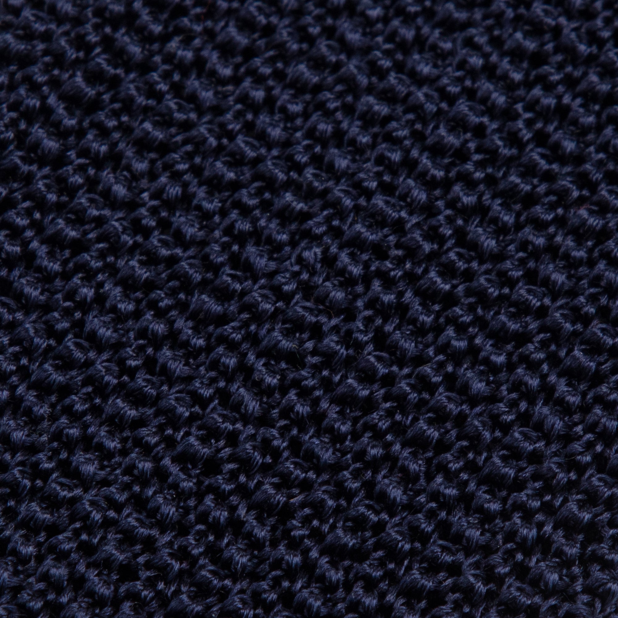 Navy Blue Solid Knitted Tie