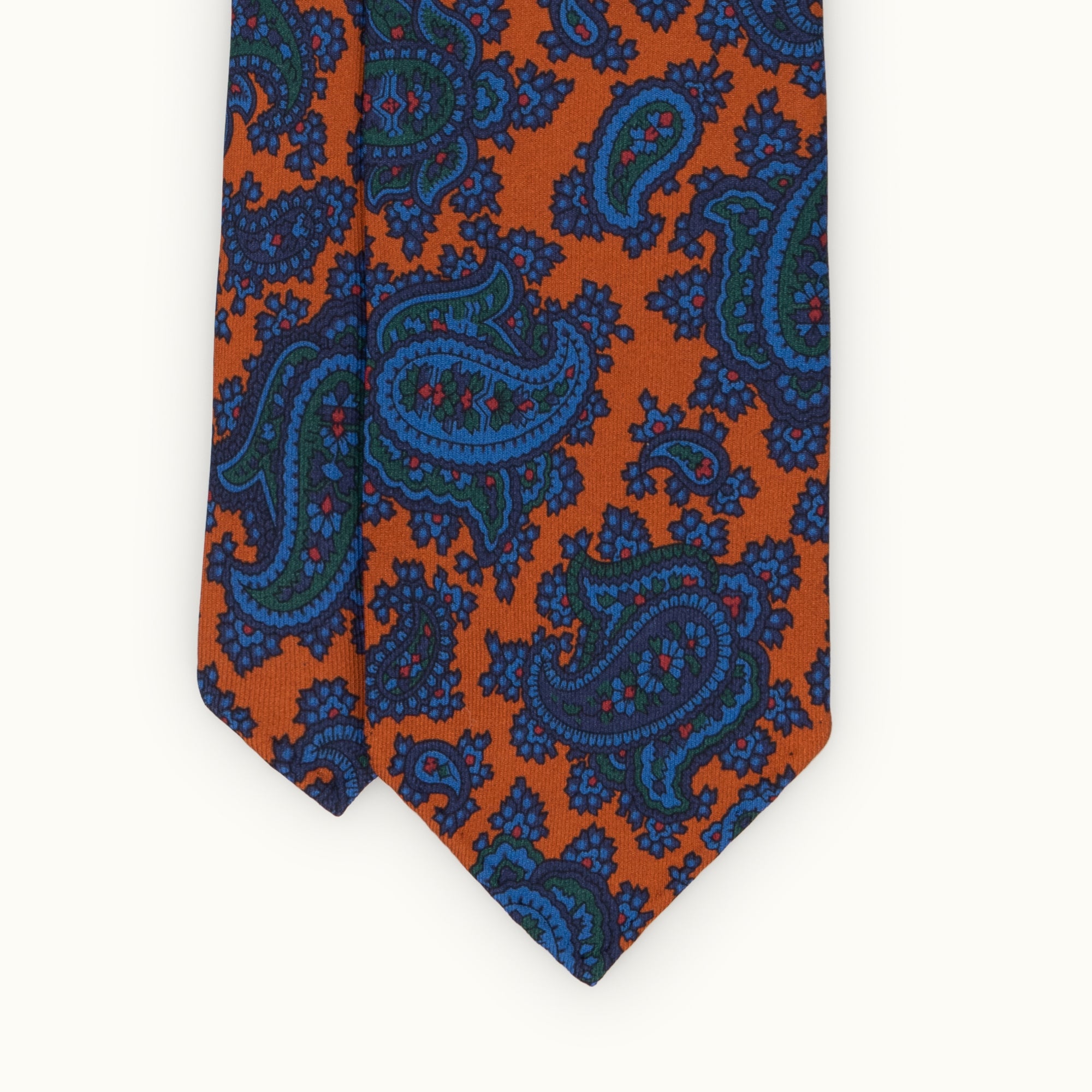 Rust Paisley Madder Silk Tie