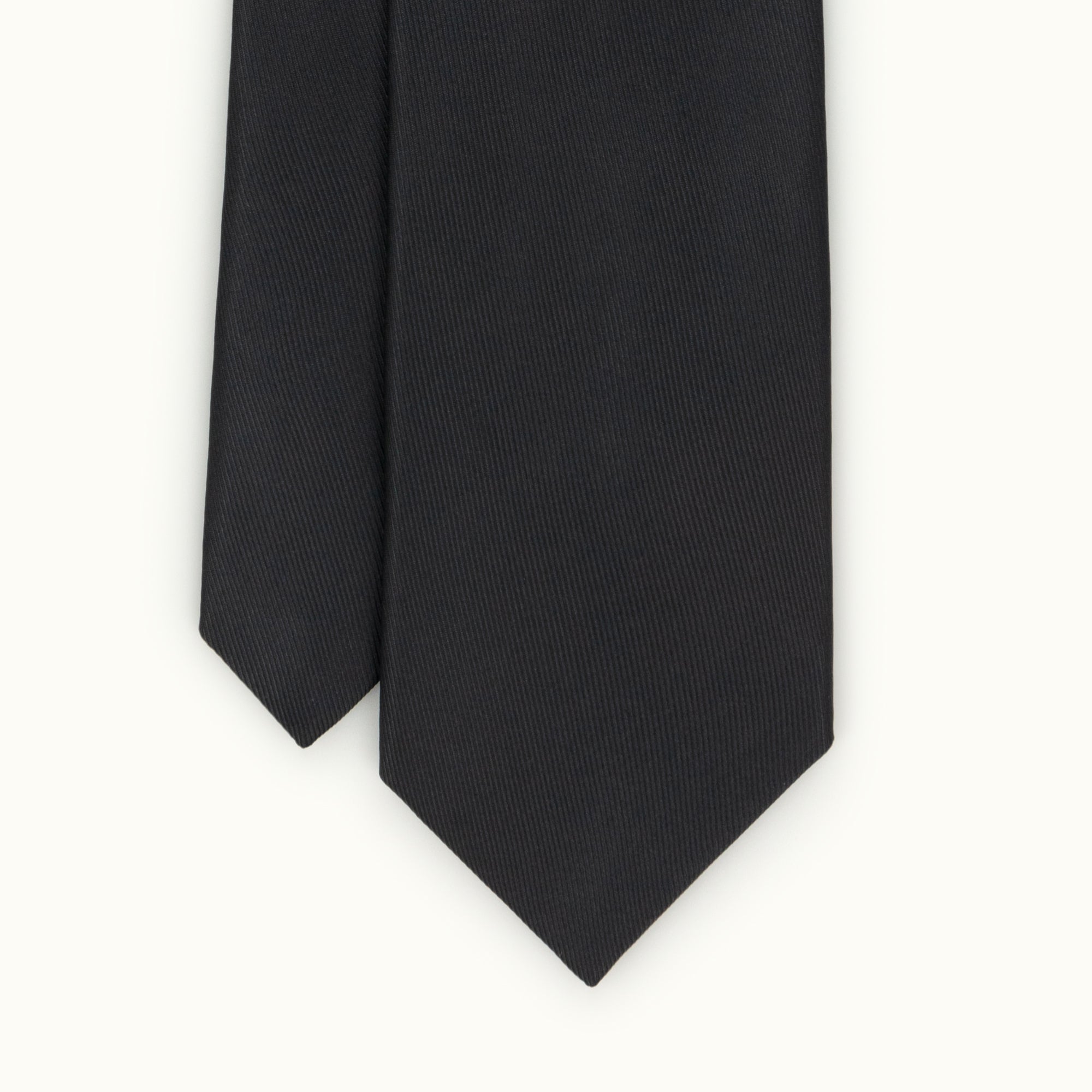 Black 50oz Silk Print Tie