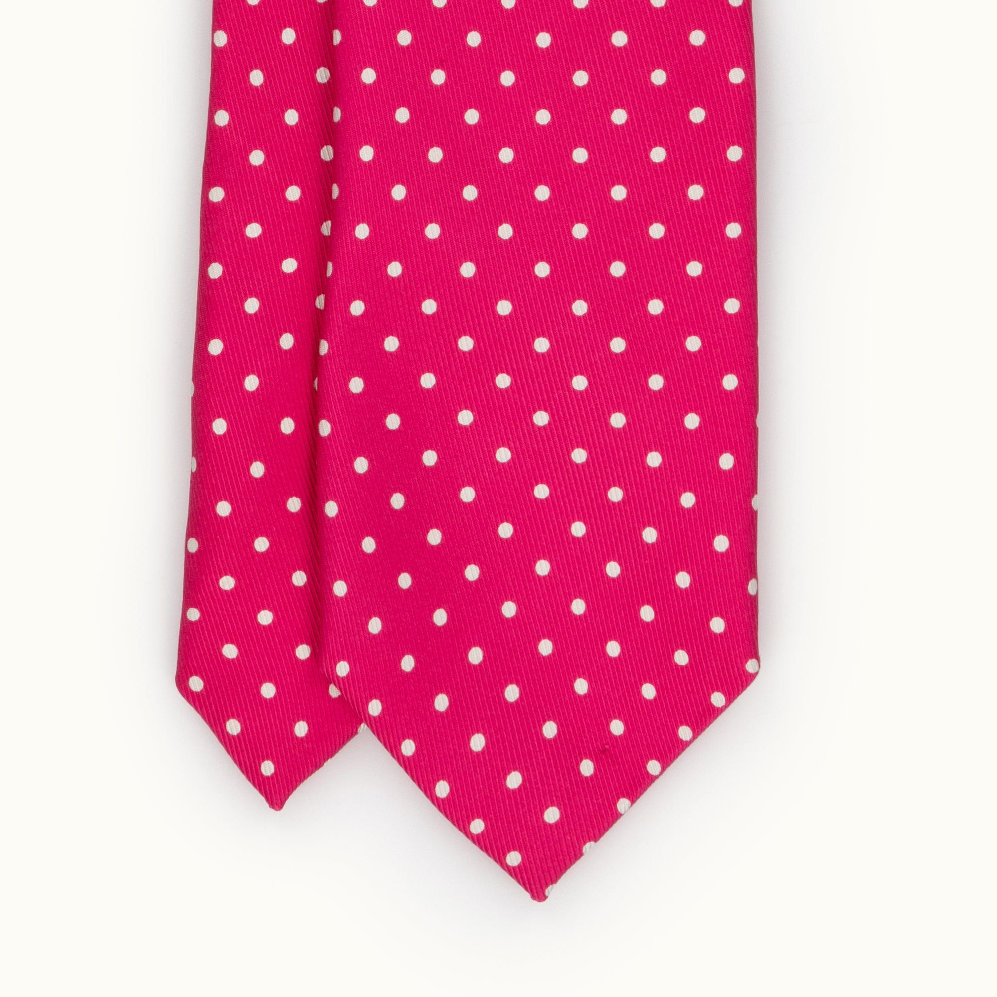 Pink Spot 50oz Silk Print Tie