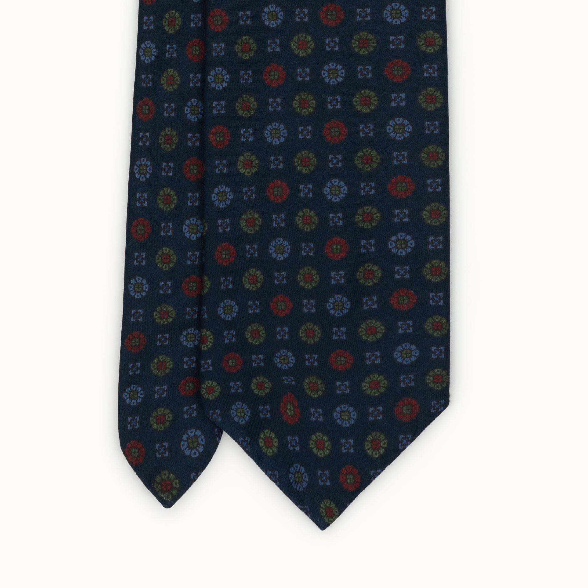 Navy Blue Heritage Madder Silk Tie